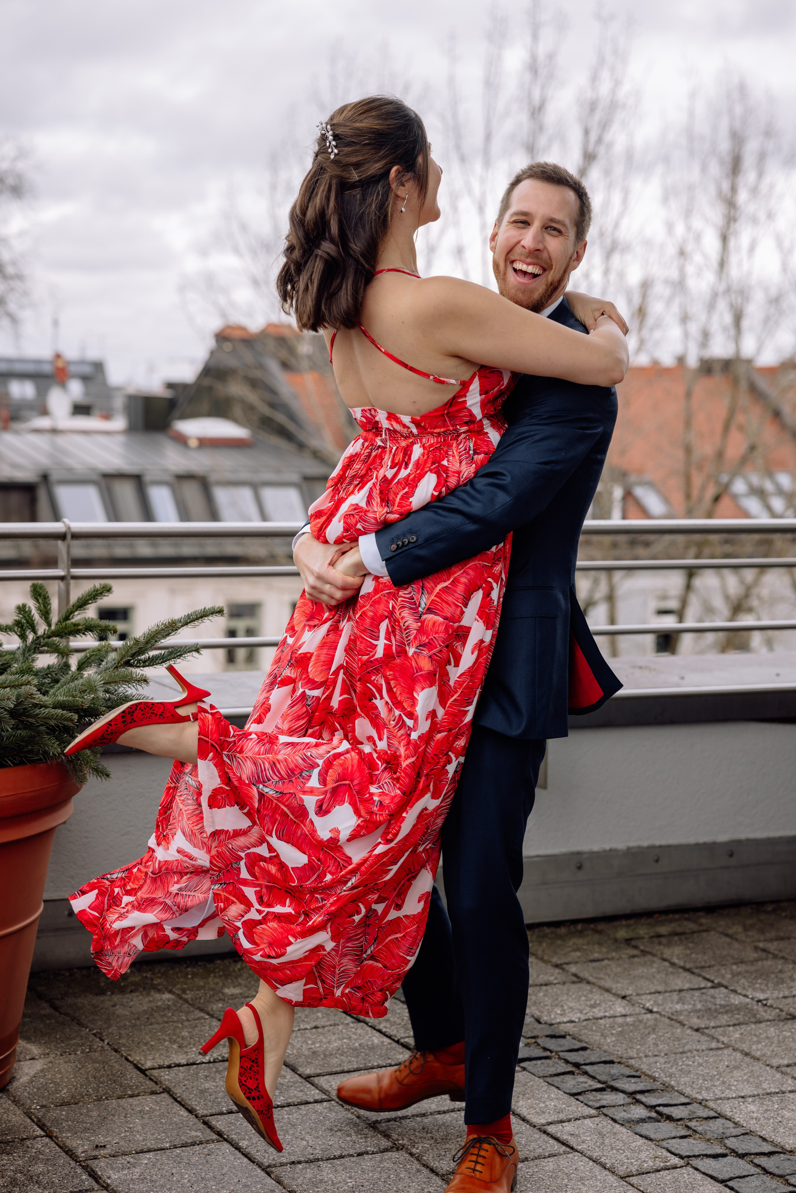 Warme Winterhochzeit in München - Standesamt Ruppertstraße. Hochzeitsfotograf München Taufe Familienfotograf Tanja Mauke