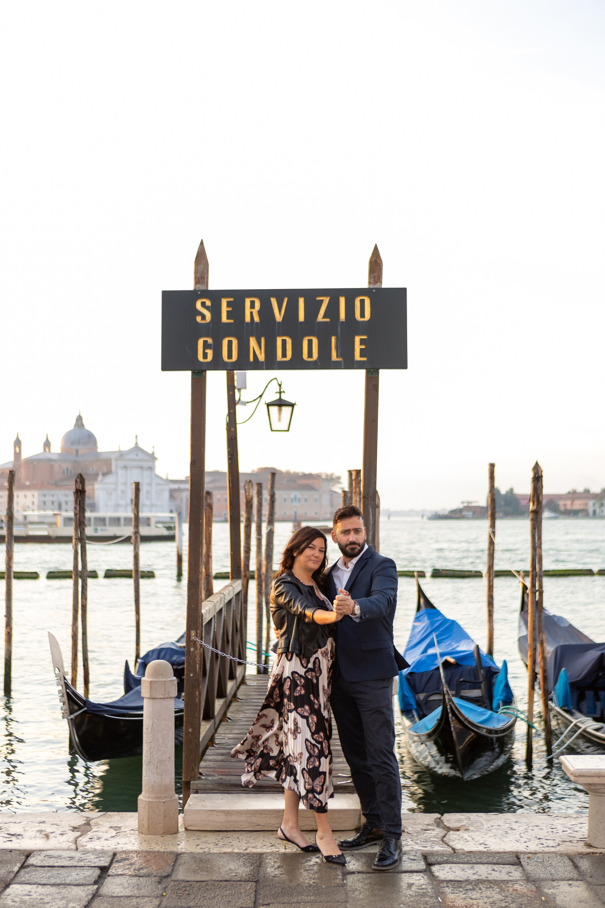Margo and Vincenzo at dawn in Venice
