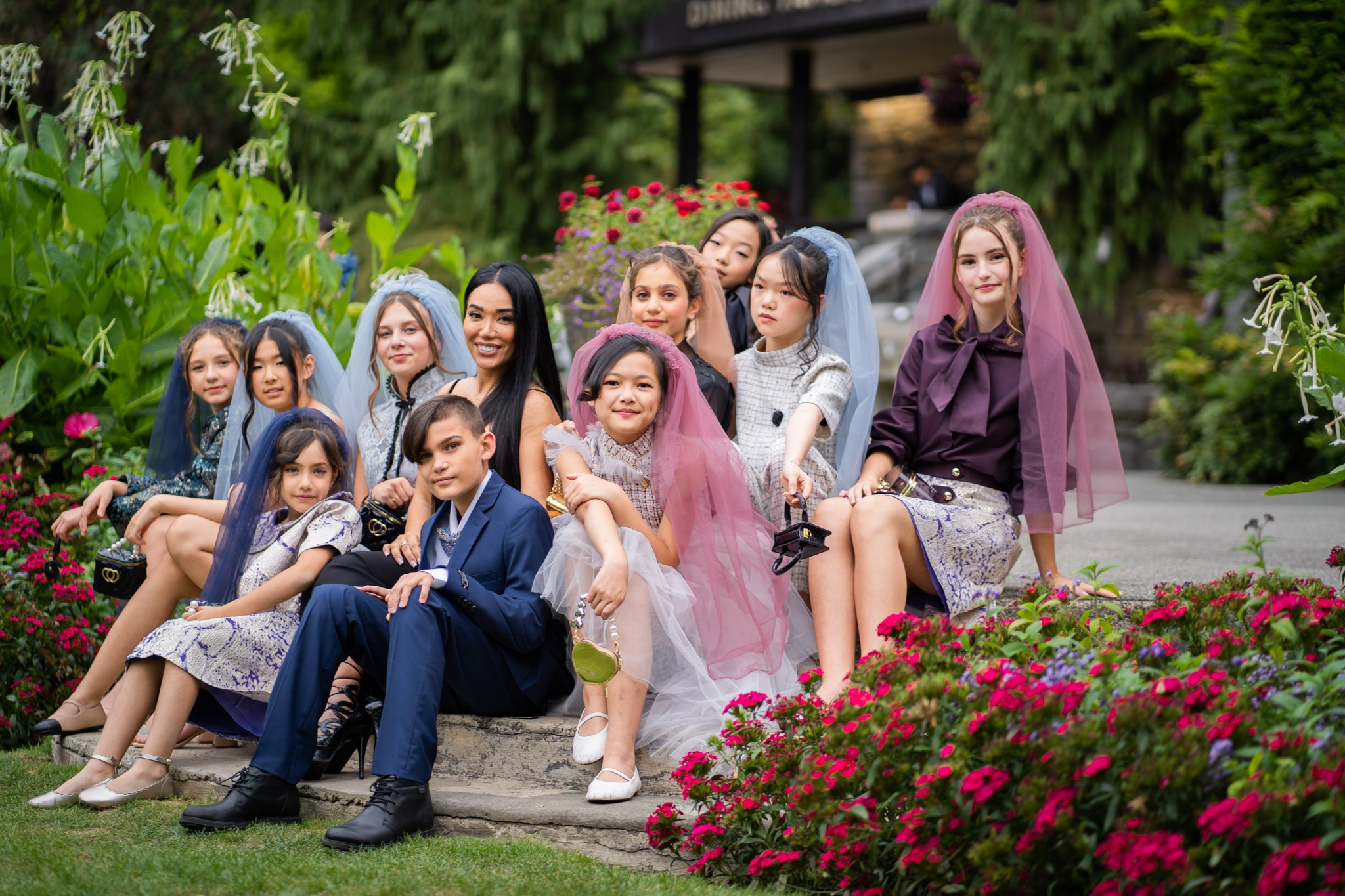 The blooms outdoor. Vancouver Kids Photographer