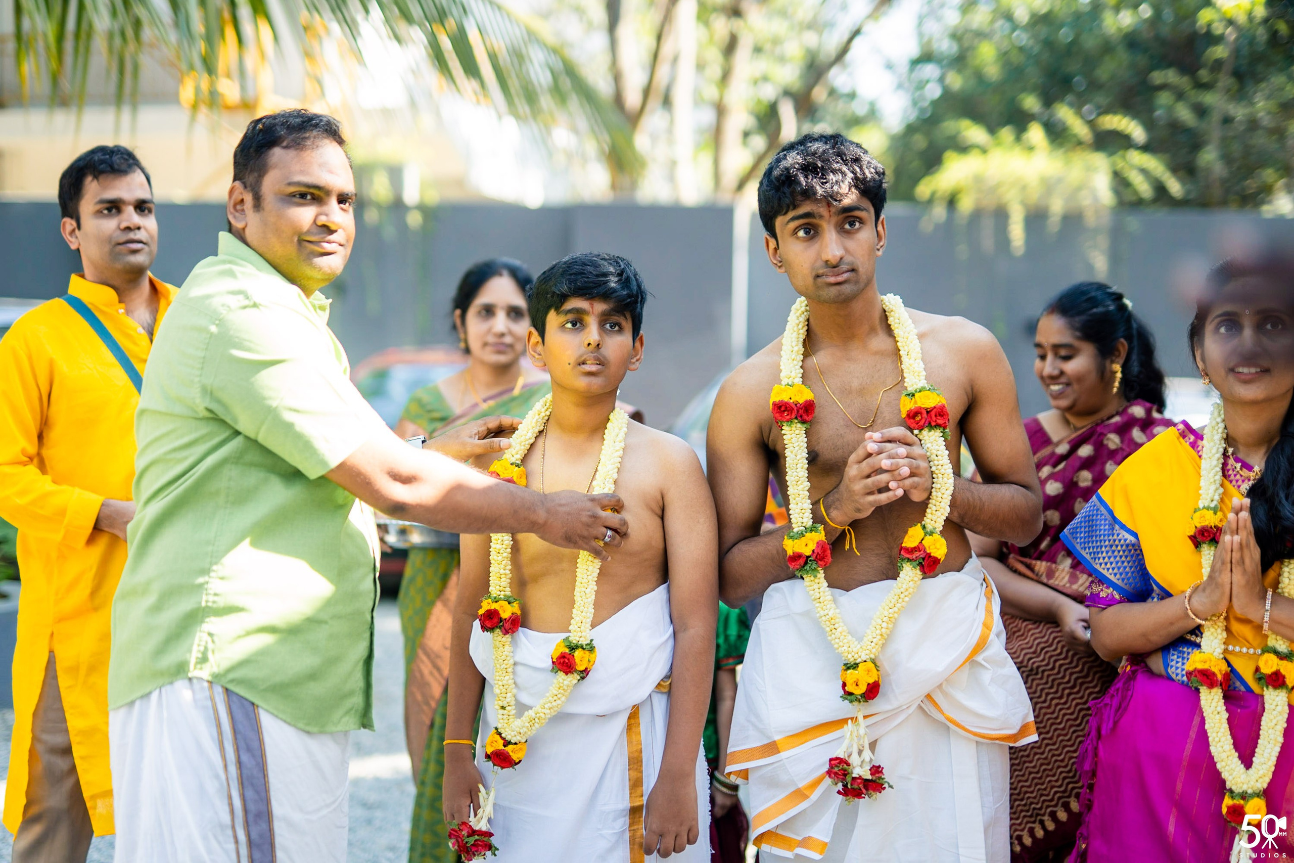 SANJAY AND SAKETH UPANAYANA. 50mm STUDIOS