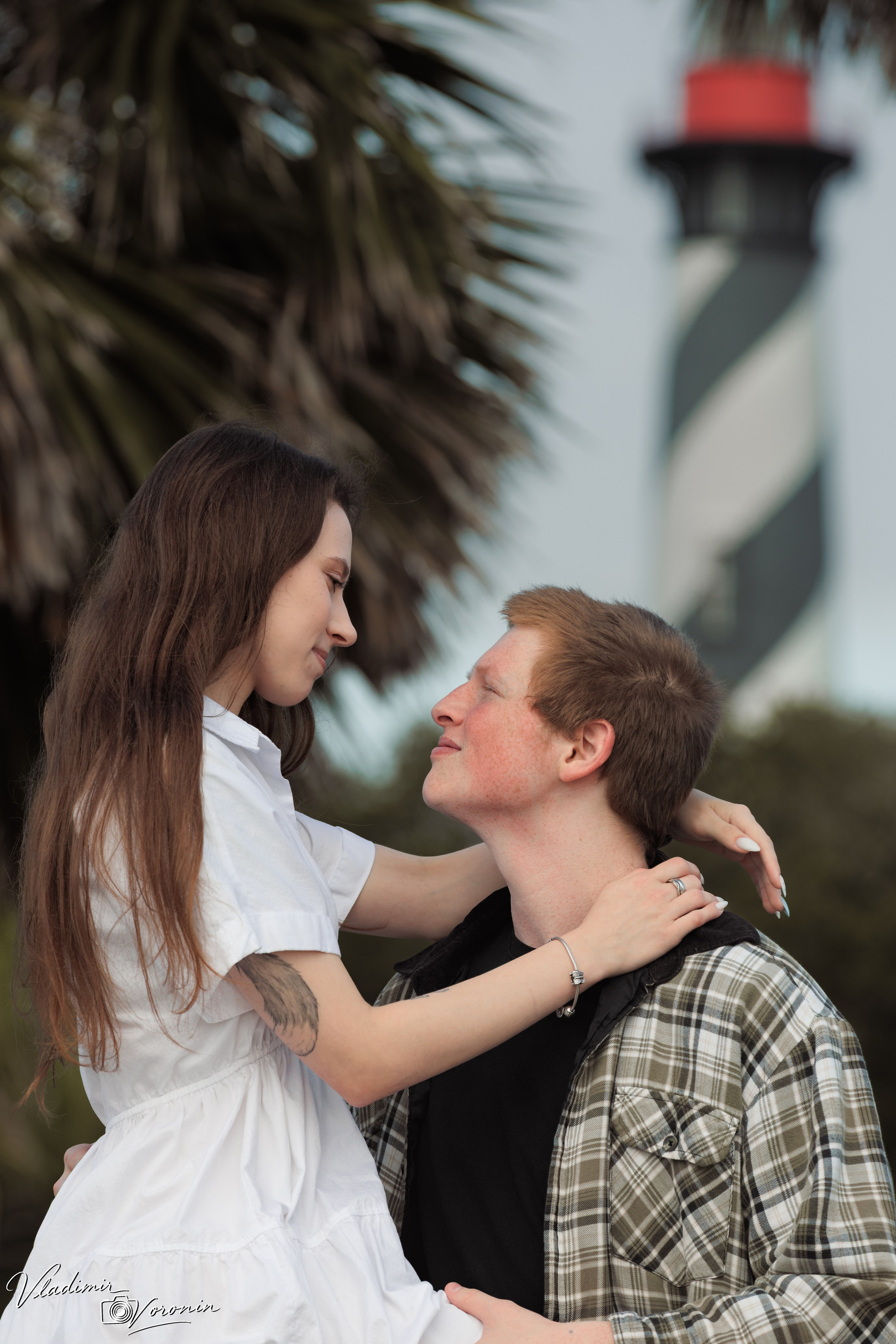 A tender morning by the lighthouse. Photographer St. Augustine