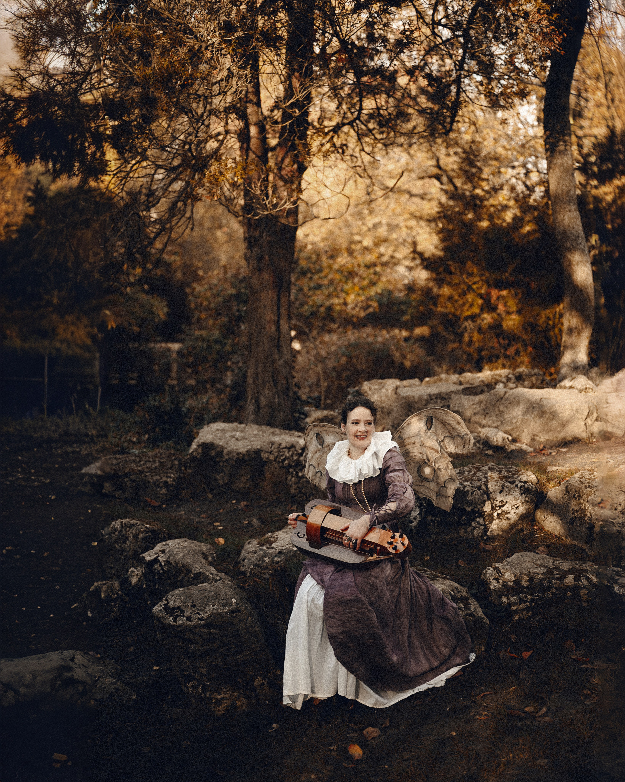 Vintage Moth Costume Photoshoot in London. Moth & Moss Photography