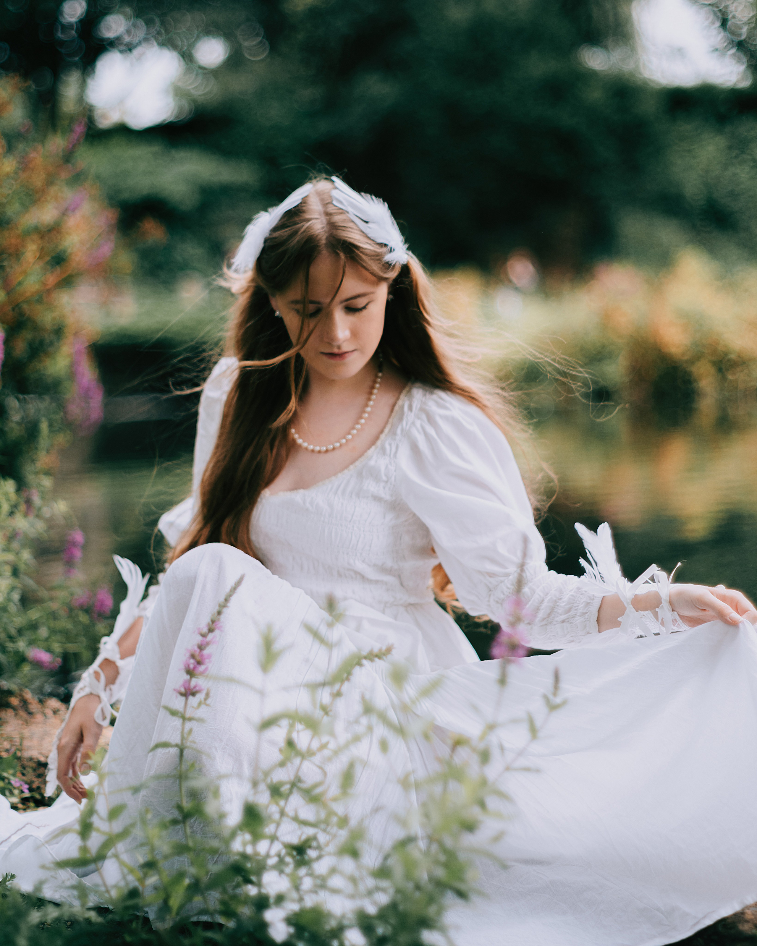 Swan Princess Portrait Photoshoot in London. Moth & Moss Photography