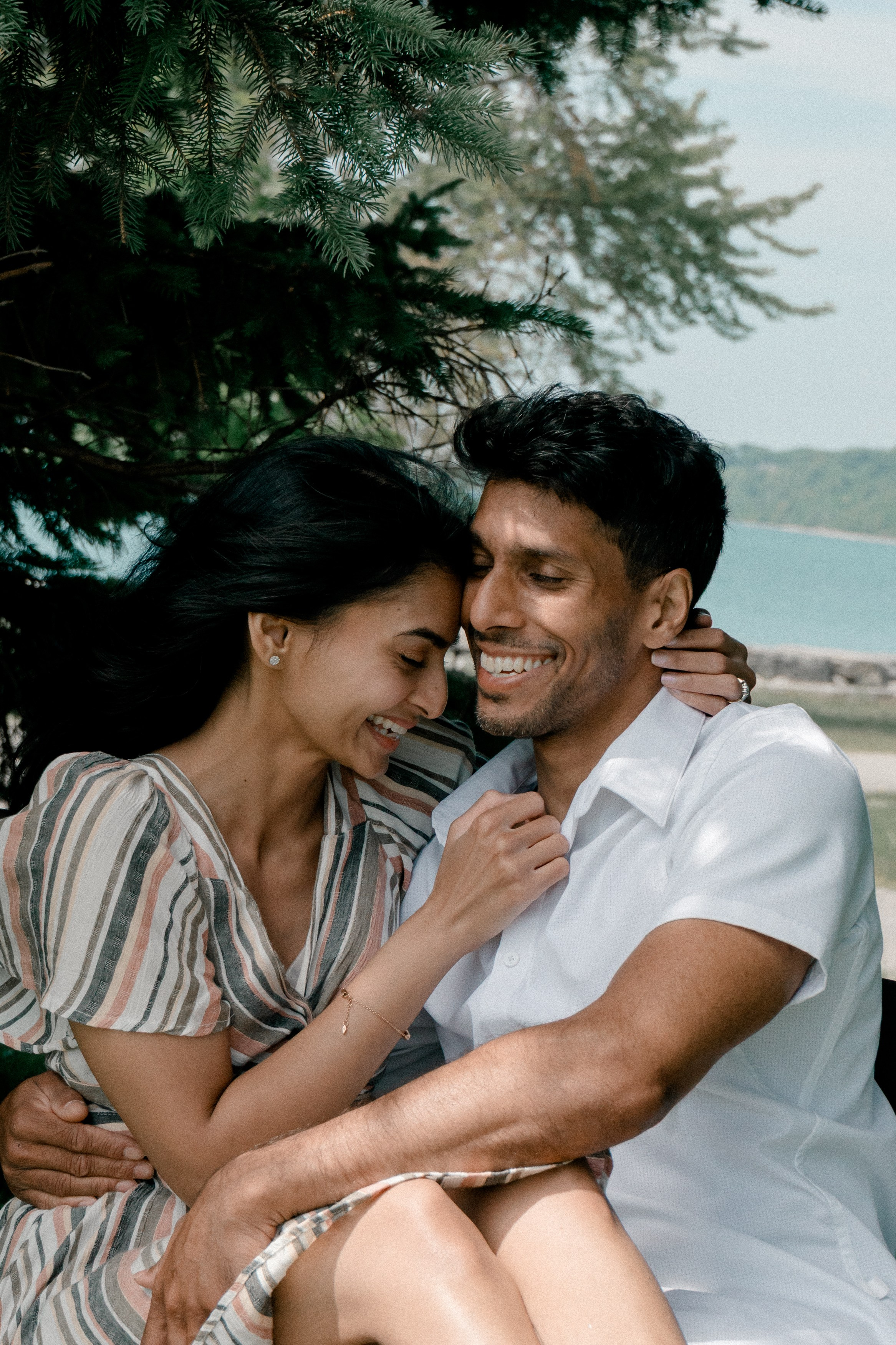 Romantic Engagement Photoshoot in Toronto | Natural & Candid Moments. Madhurina photography