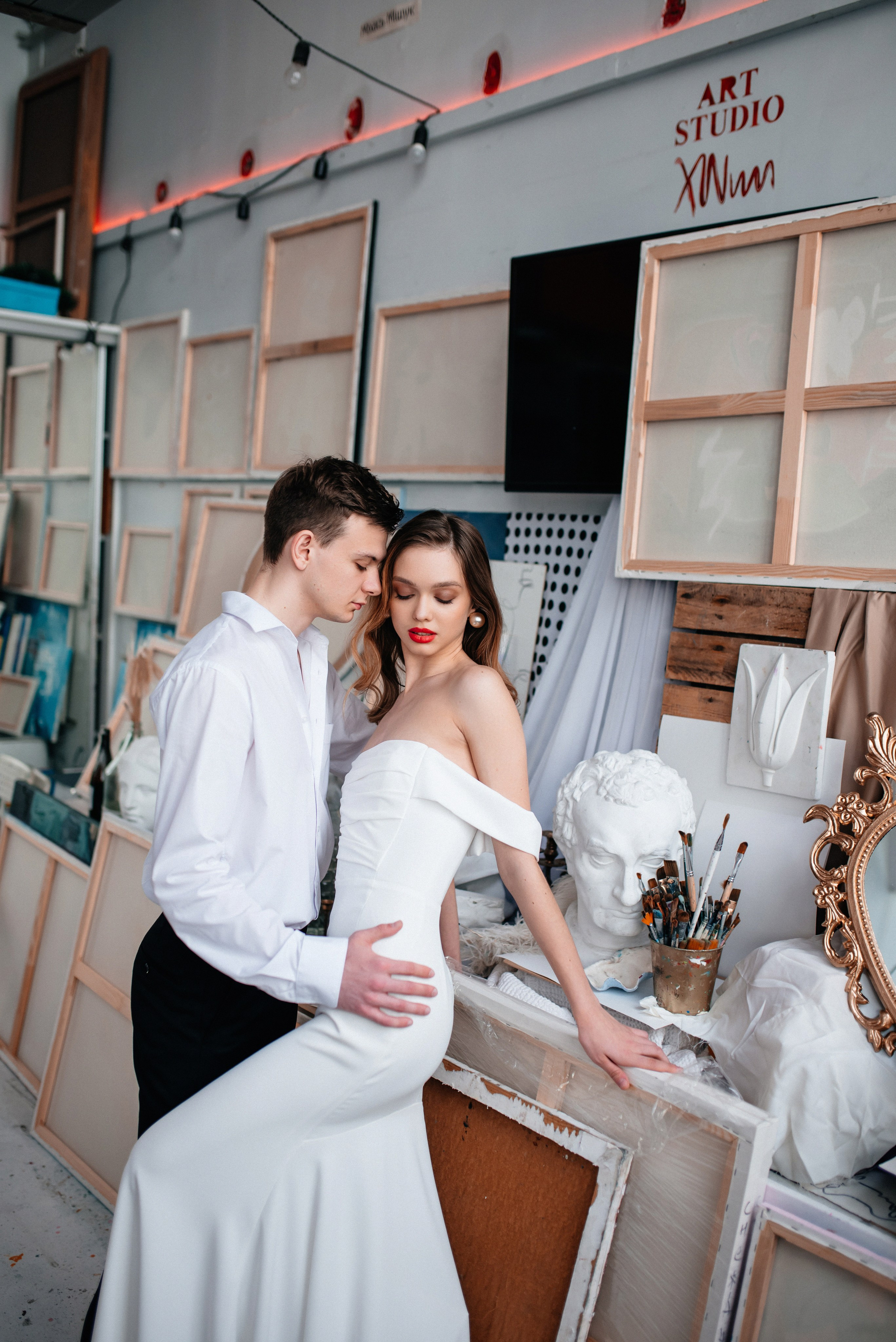 Свадебное утро в мастерской. Свадебный и портретный фотограф Юлия Пыльченко