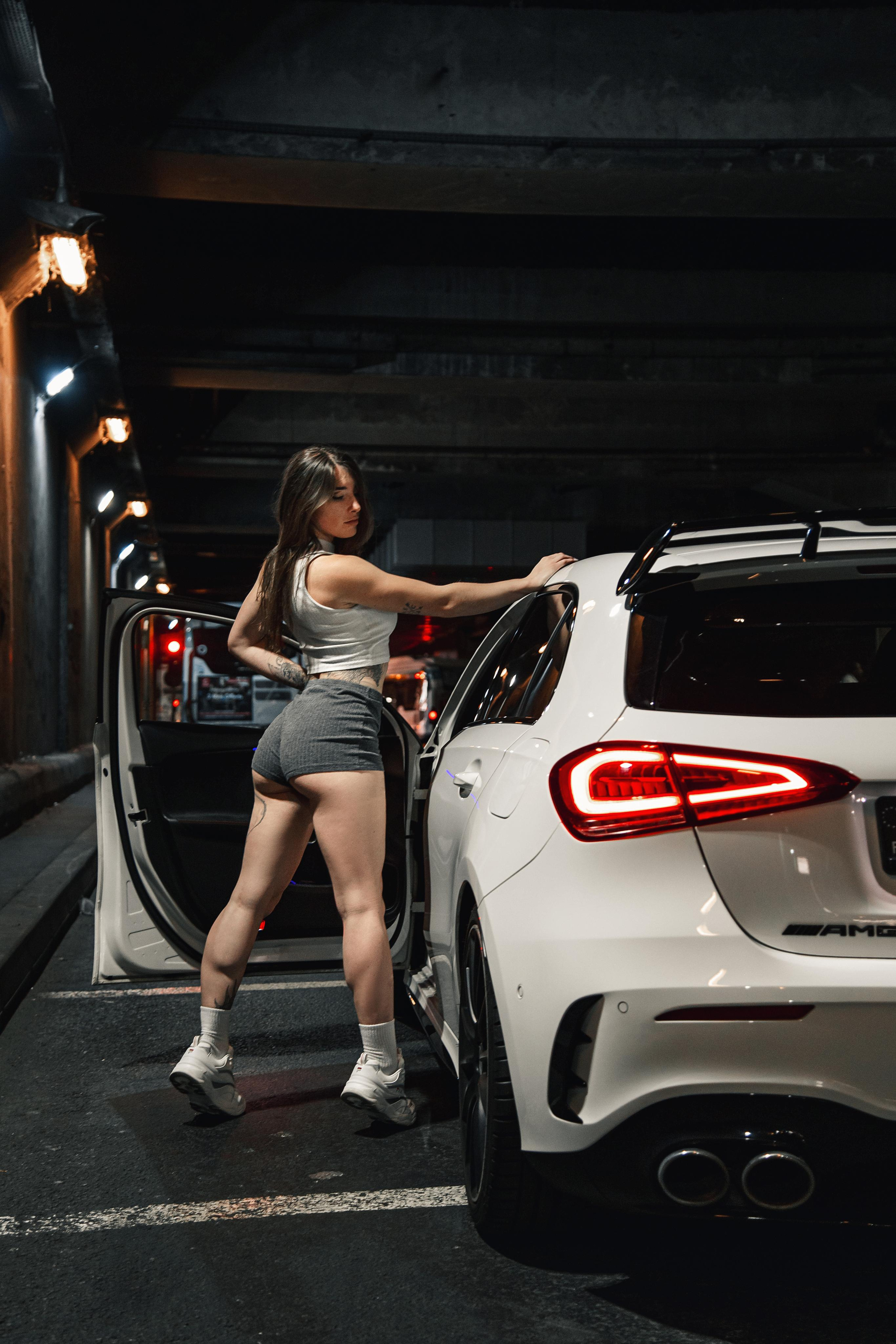 Caroline x Merceds A35 AMG. Photographer in Paris — Vitalii Motruk