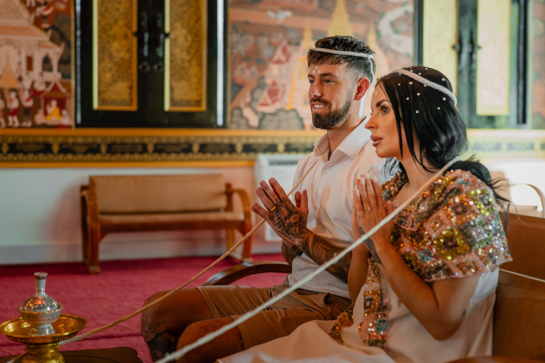 Georgia and Ben. Буддийская свадебная церемония на Самуи, Таиланд