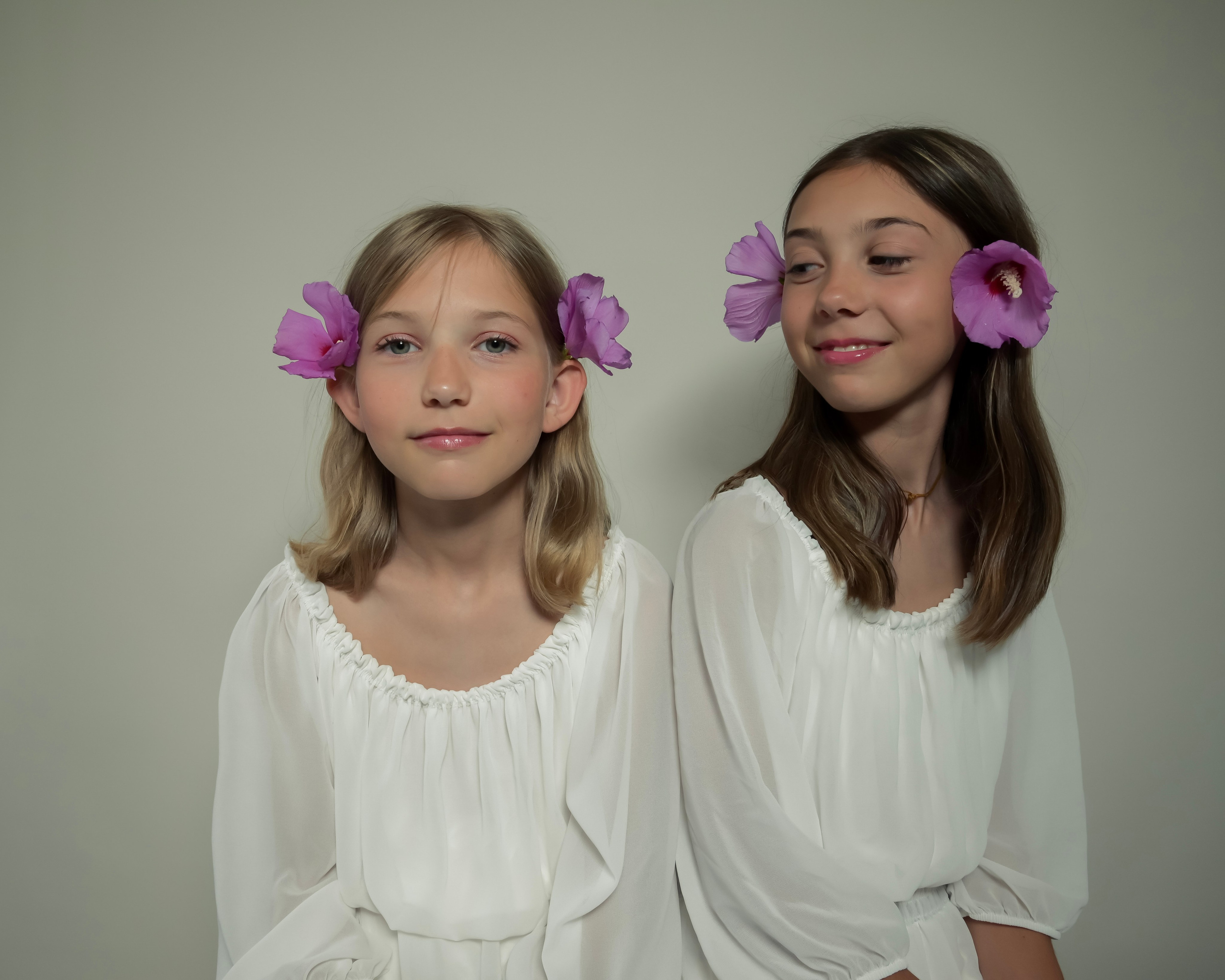 ELISA E SOFIA - SESSIONE FOTOGRAFICA ESTIVA LE SORELLE CON LA MAMMA