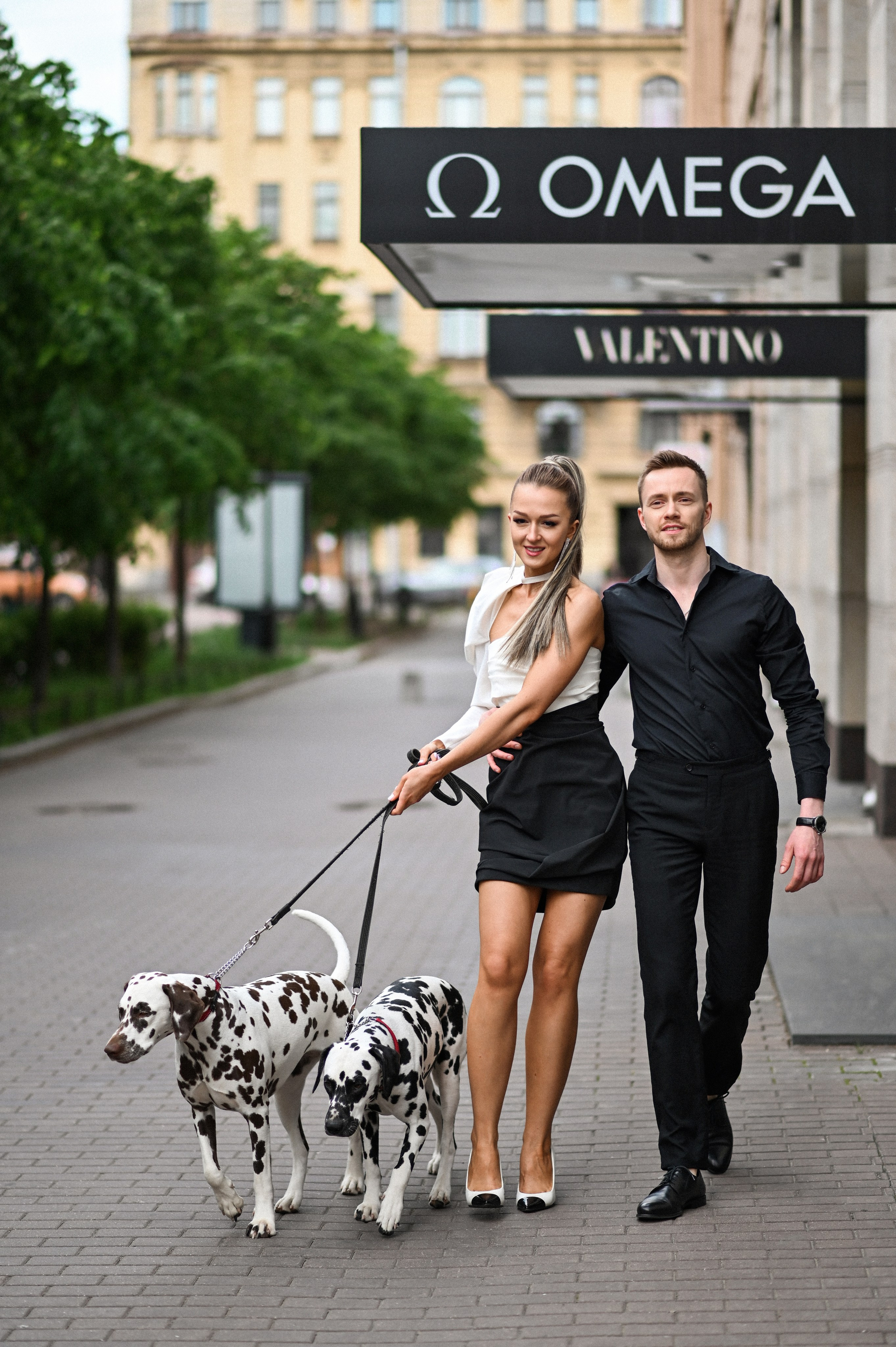 Прогулка с далматинцами. Детский и семейный фотограф в финляндии дина пулкка. контент фотограф