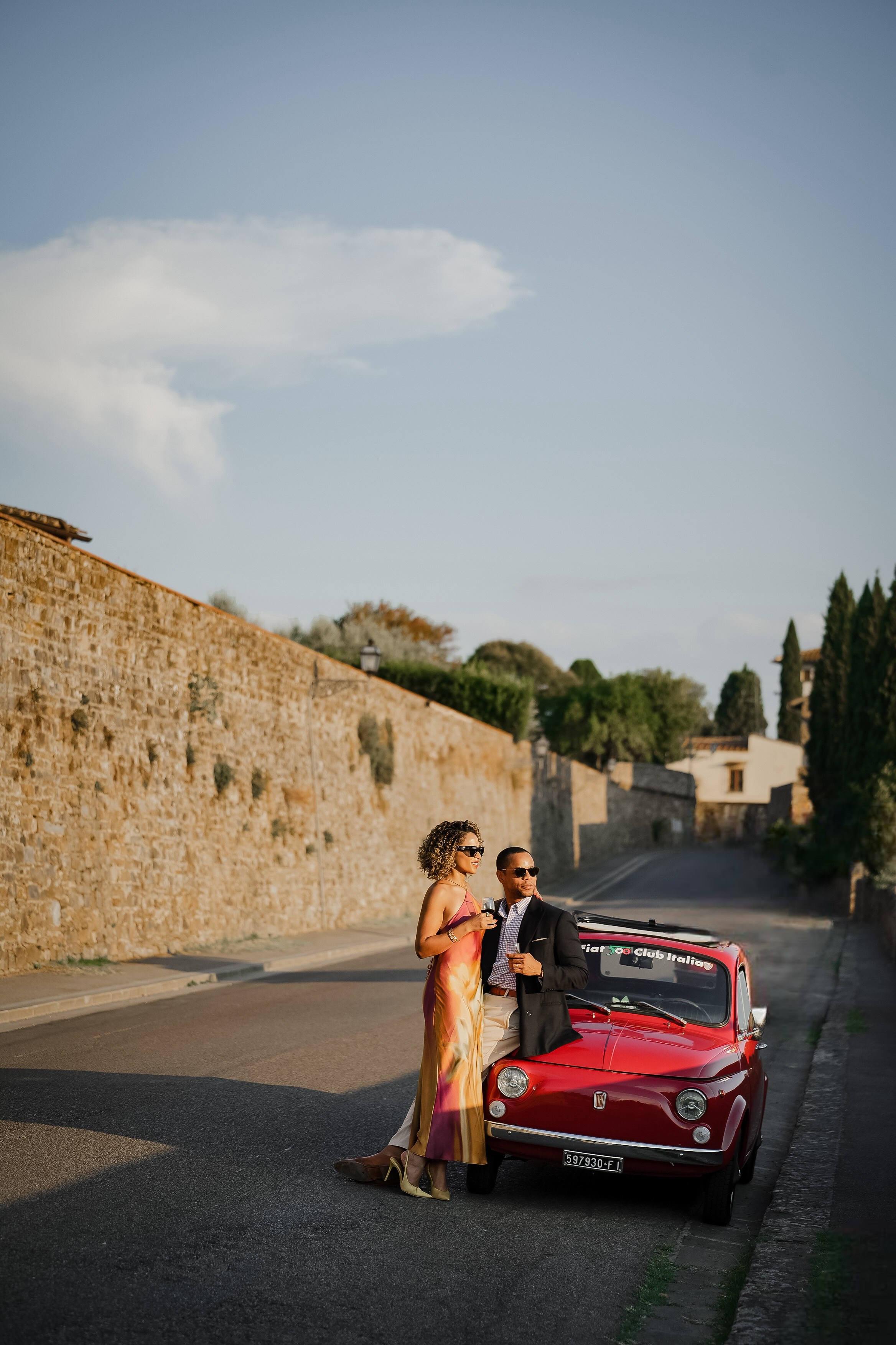 FIAT 500. Wedding Photographer in Italy