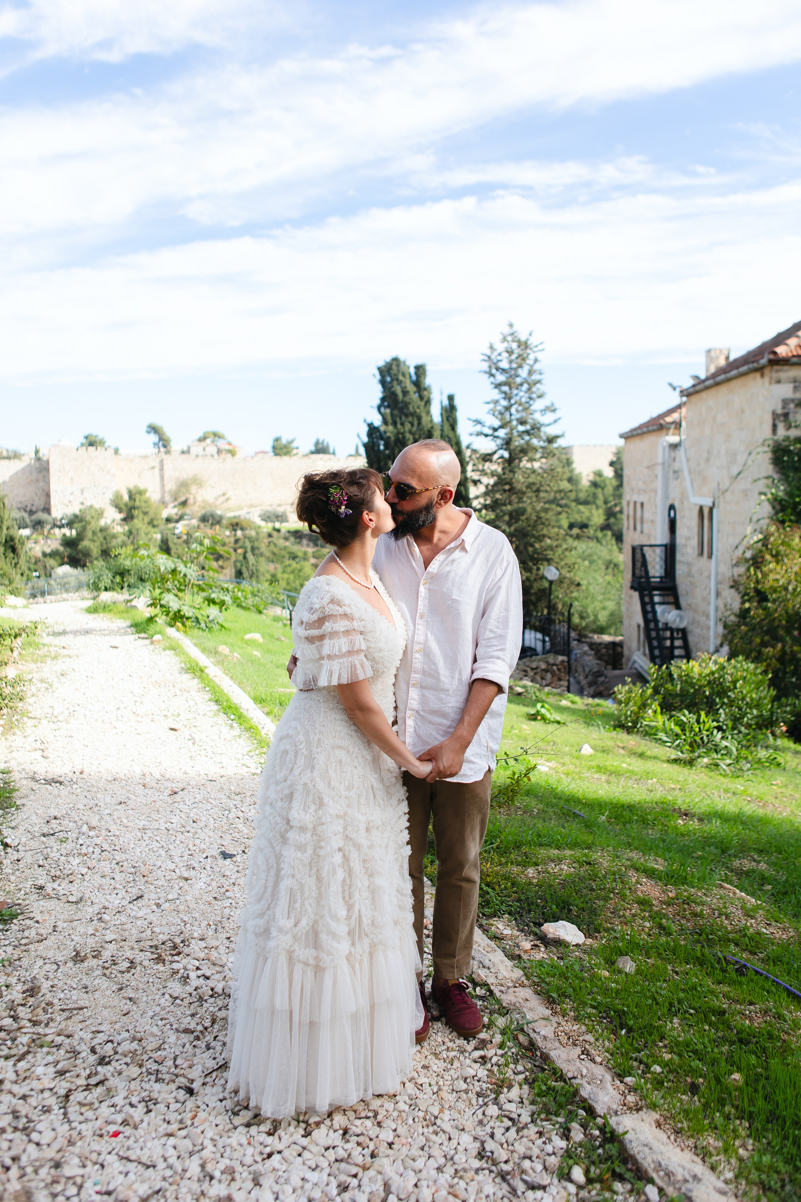 MORNING WEDDING AT YAMIN MOSHE. PHOTOGRAPHER IN ISRAEL