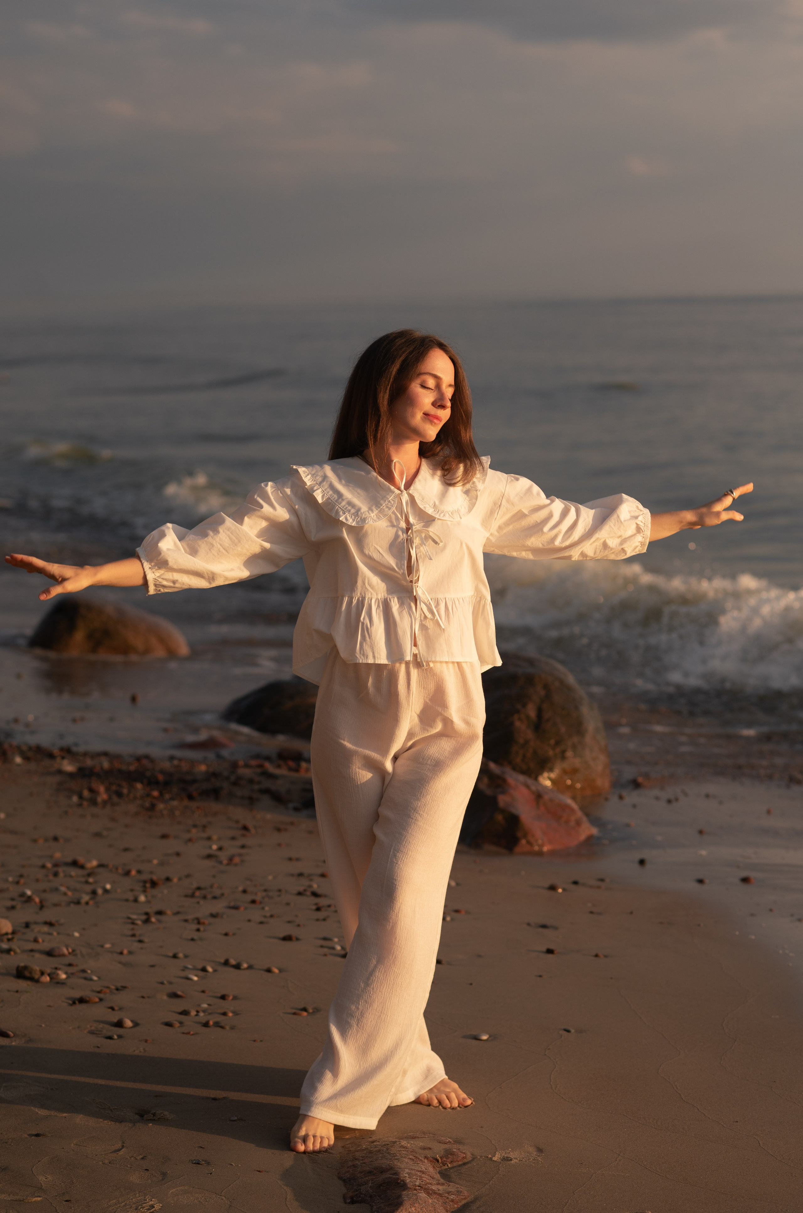 Фотосессия на море подруги в Зеленоградске. Фотограф в Калининграде Анна Пошкус