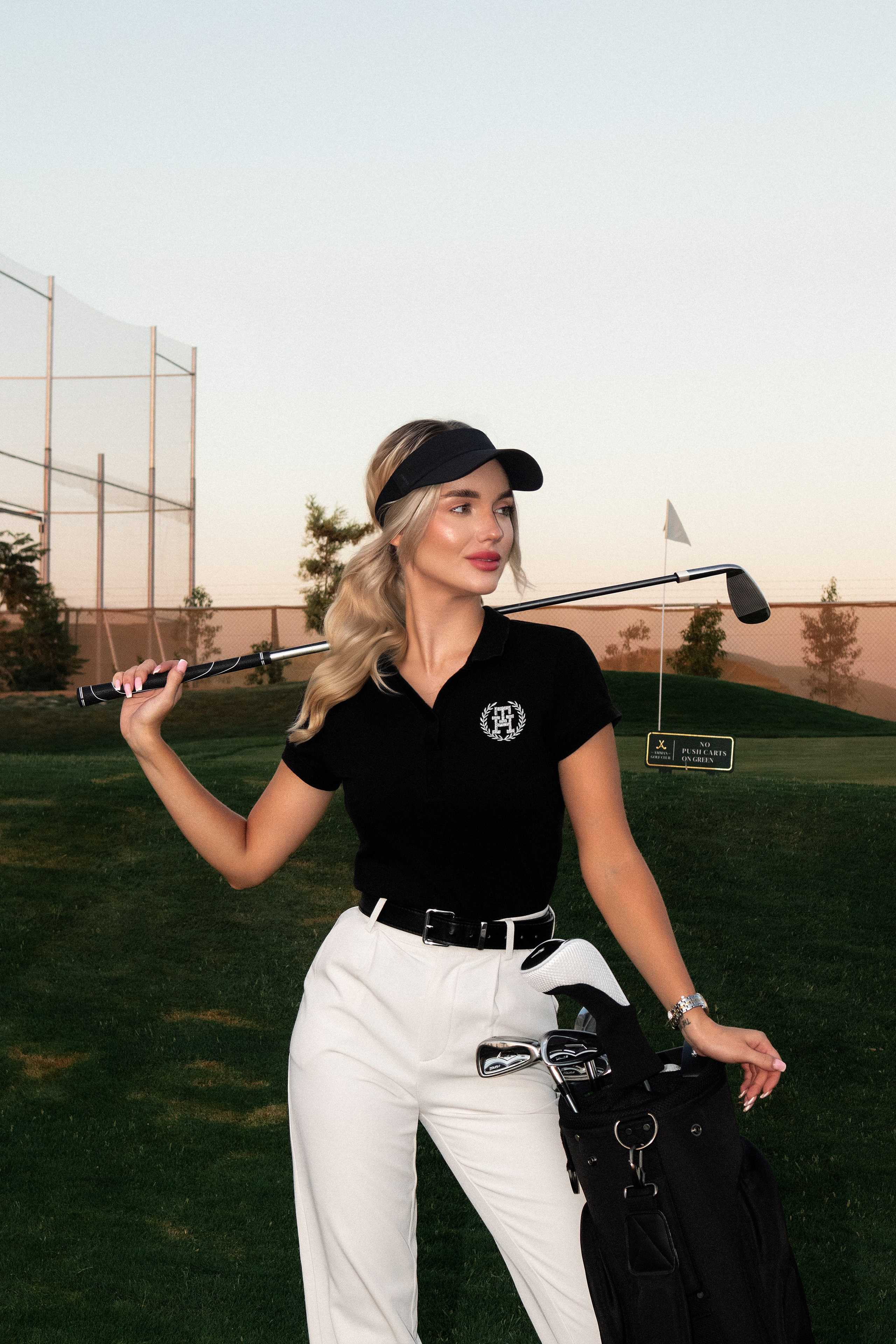 Lera — Golf Aesthetic. Veronika Basova | Photographer | Cinematic & Magazine | Amman, Jordan