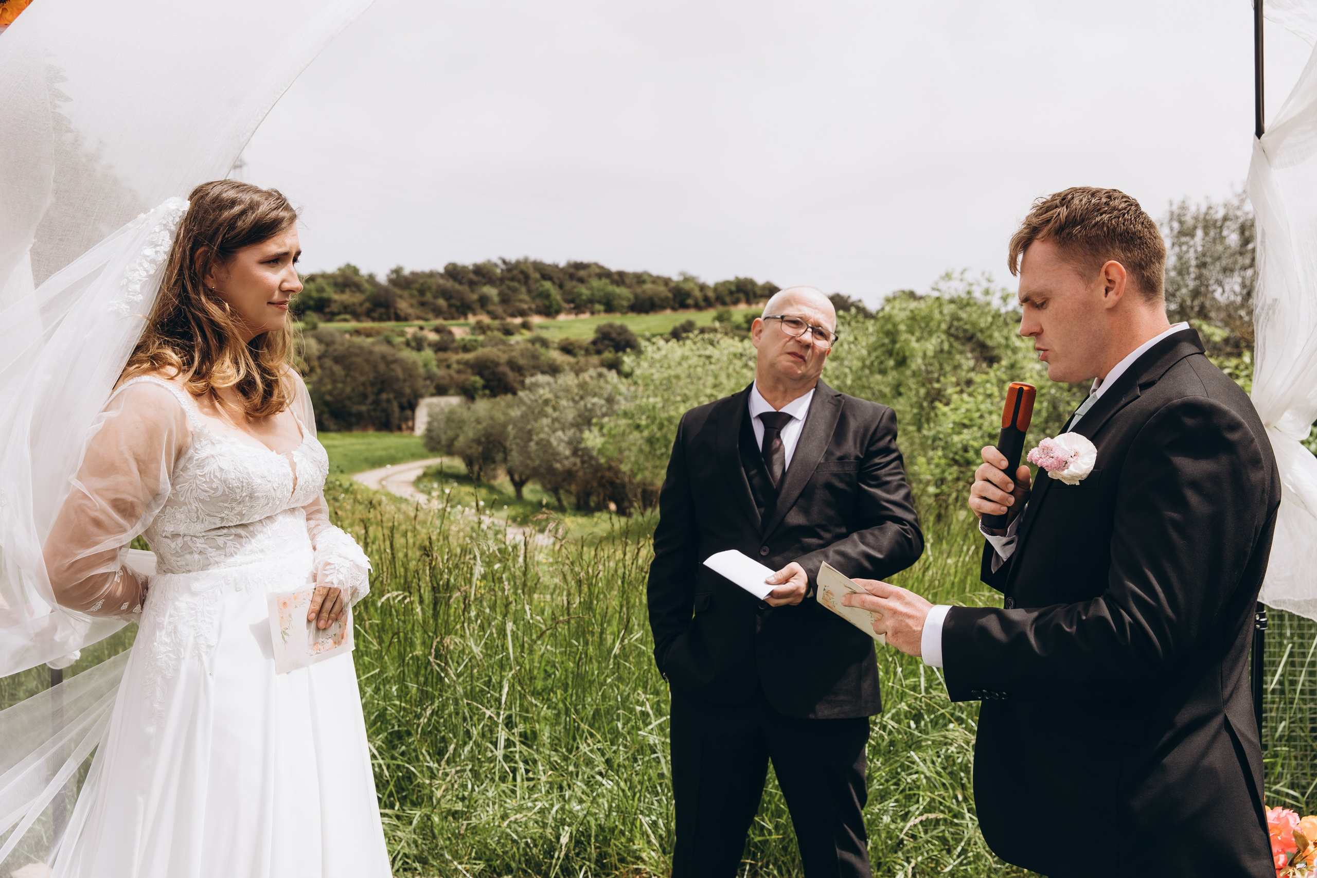 Wedding portrait in Venice gondola – destination wedding Europe.
