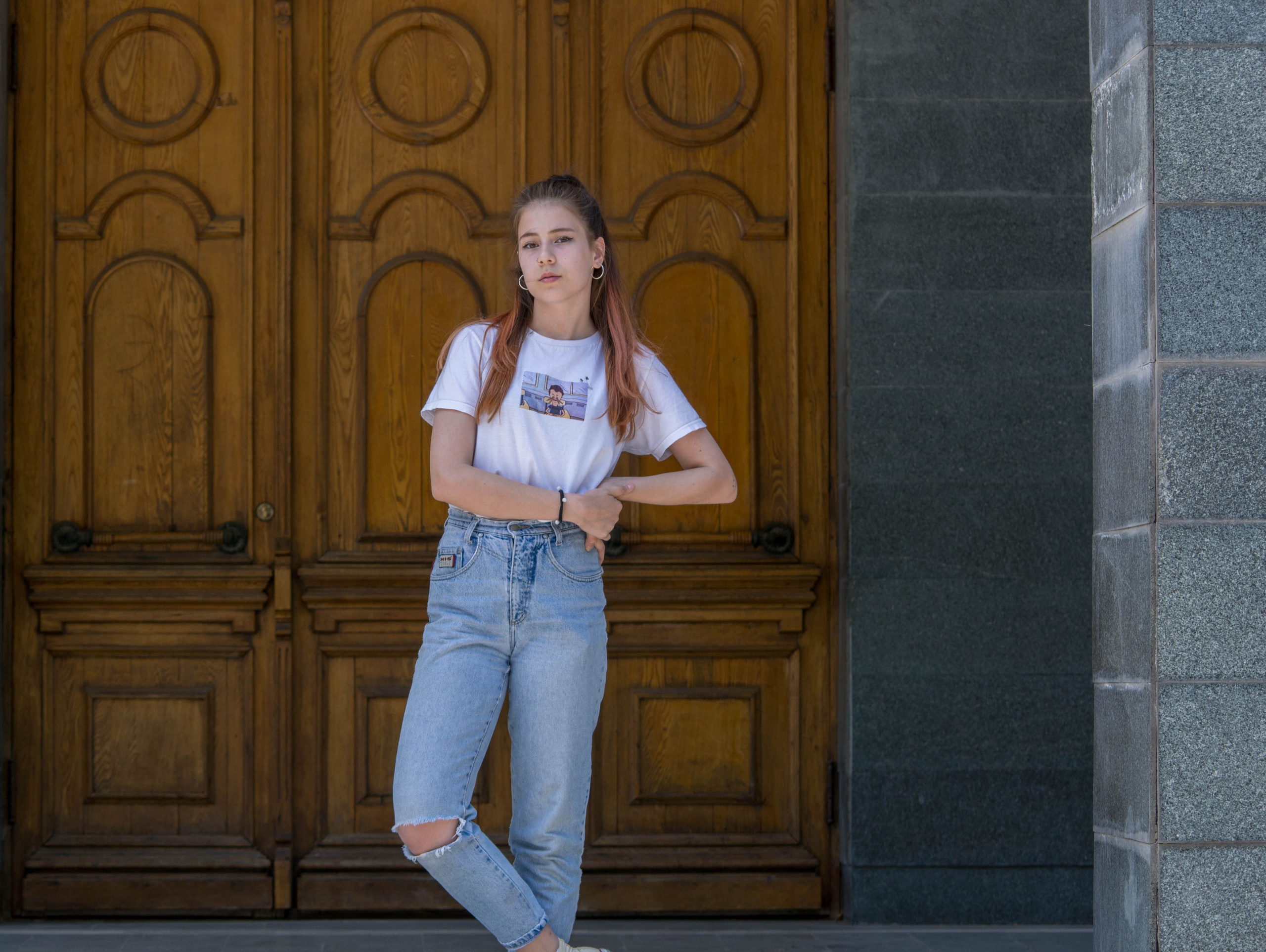 Street fashion janrında. Fotoqraf Vəli Məmmədov