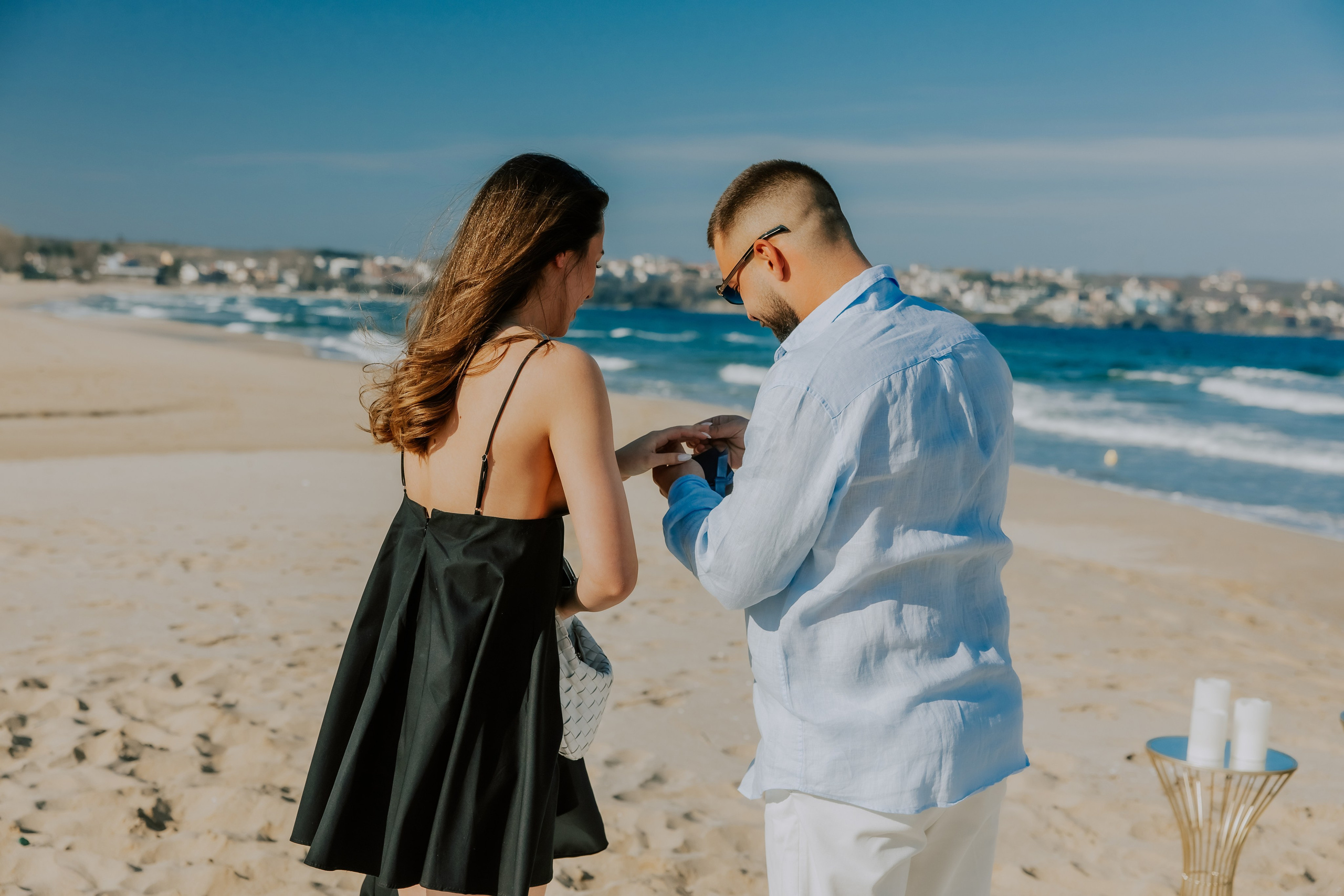 Годеж на плажа. Фотограф Ирина Йотова