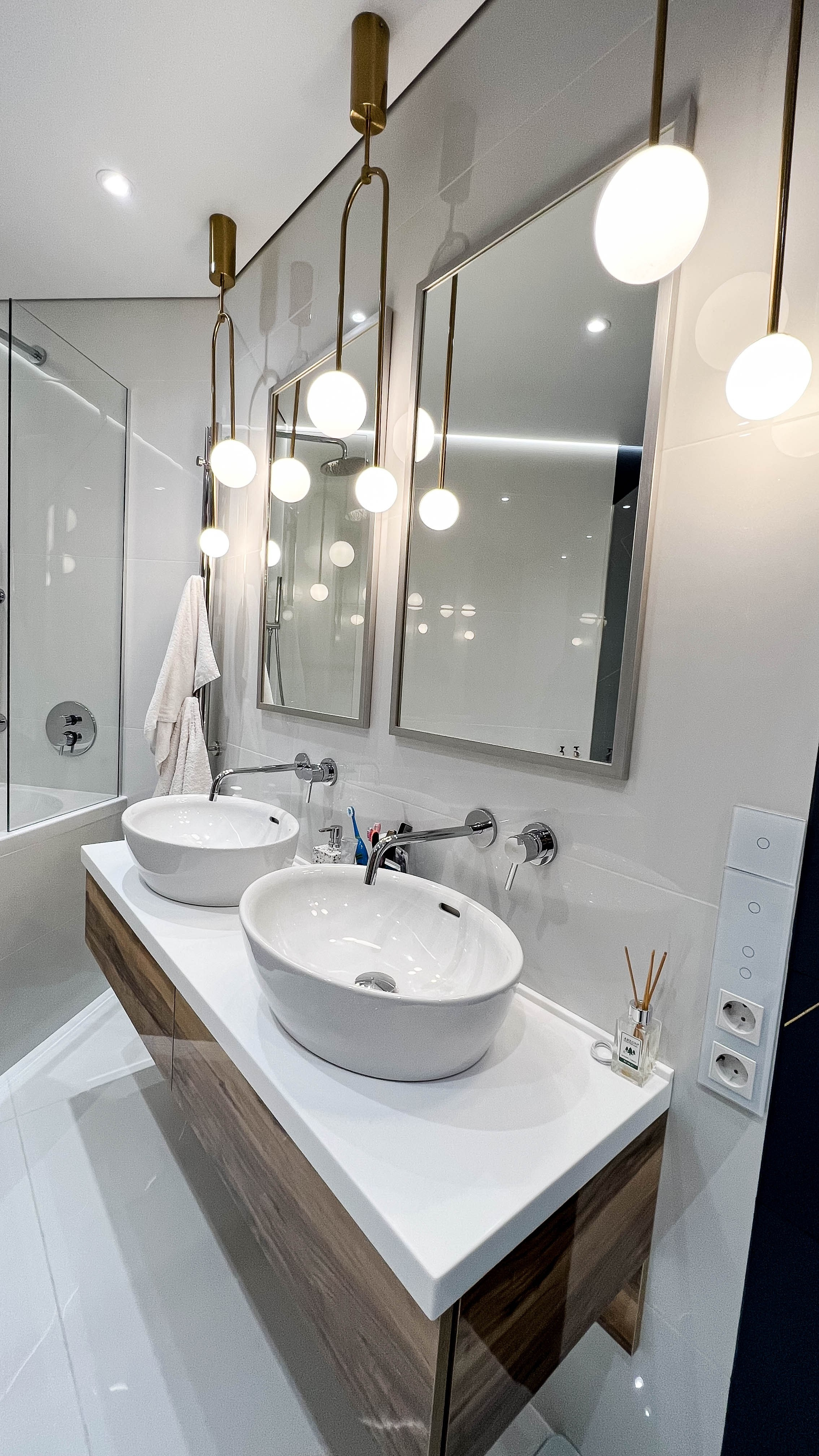 The apartment is in a modern style. Fotograf Dmitrii Donets