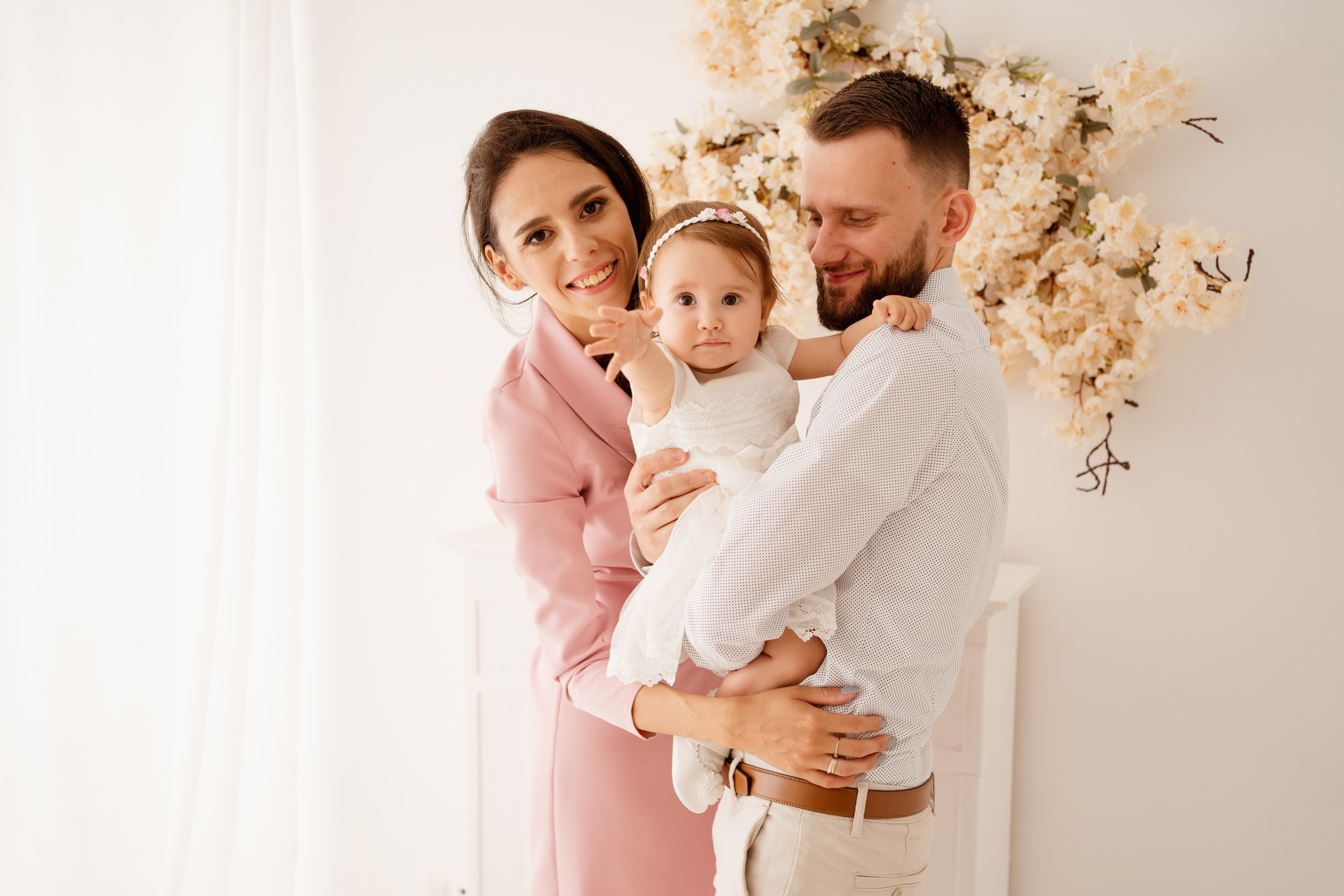 Chrzest Święty Natalii. Fotograf Łódź - sesja ciążowa, noworodkowa, dziecięca. Studio w Łodzi