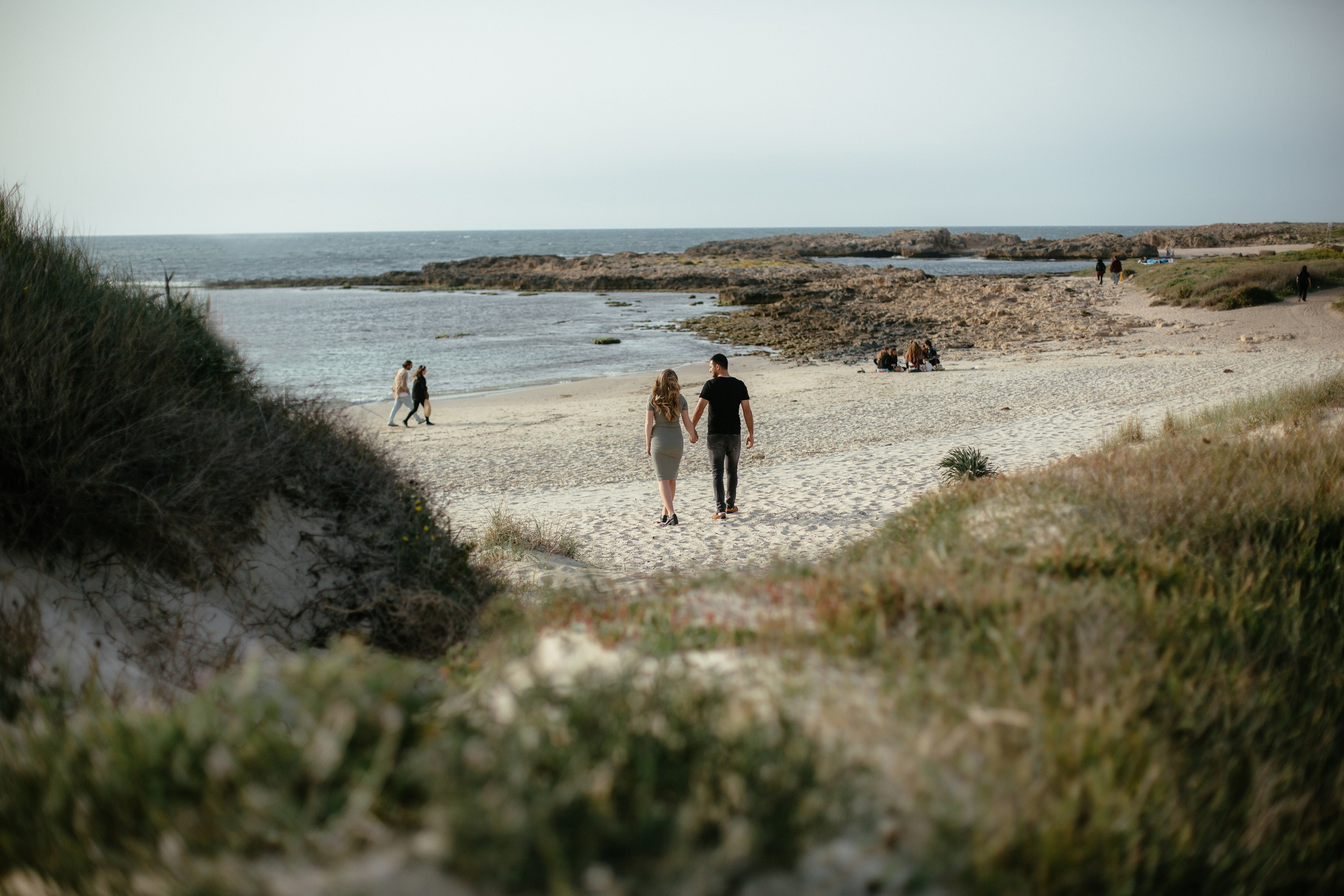 Sasha & Inna at HaBonim beach. Family photographer in Israel