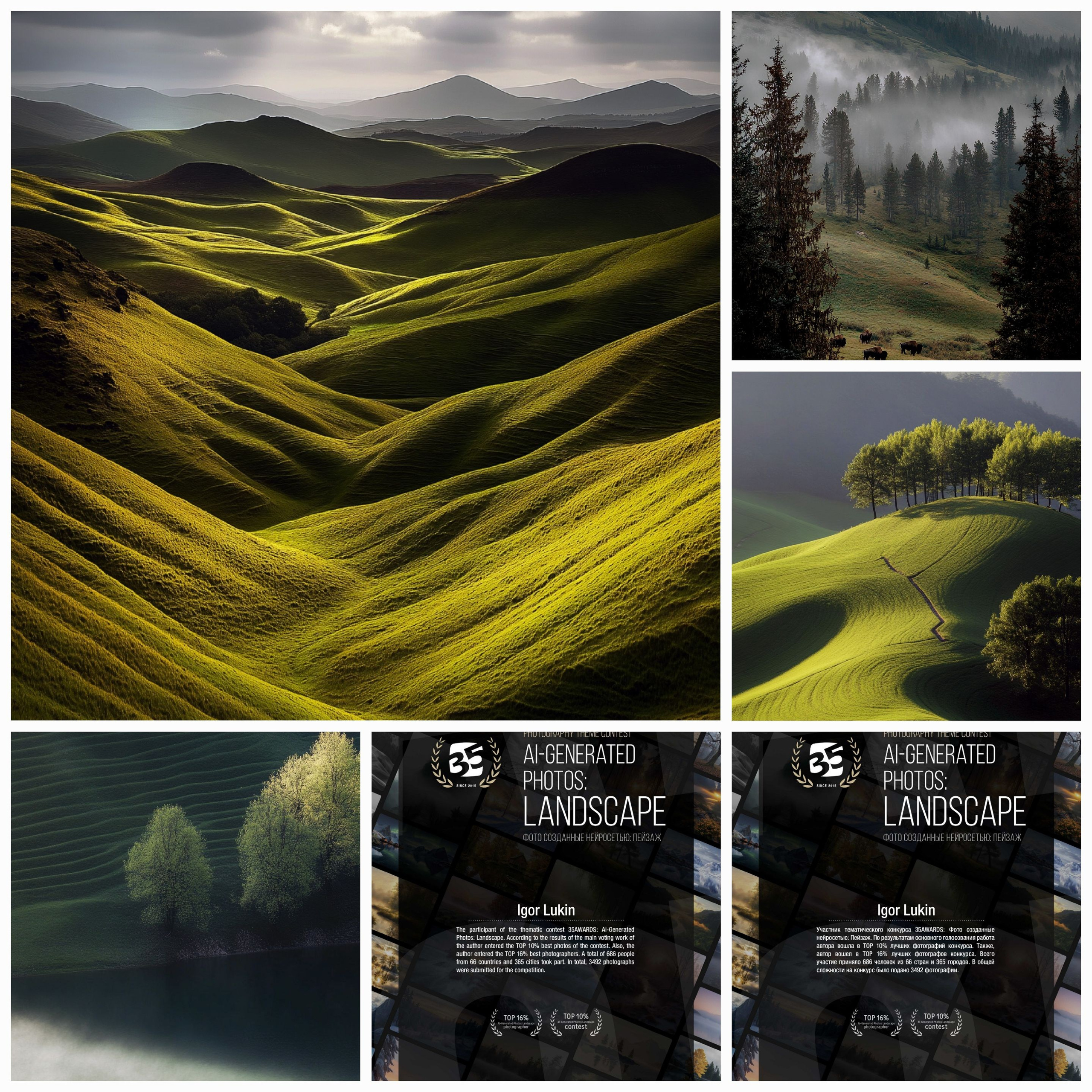 ПЕЙЗАЖ ФОТО СОЗДАНОЕ НЕЙРОСЕТЬЮ. LUKIN IGOR Photography