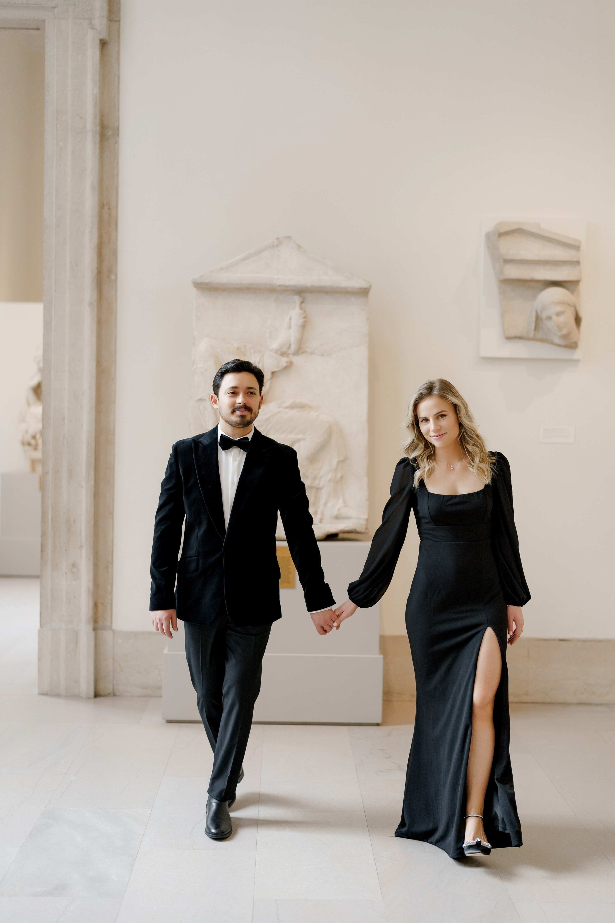 Caroline and Brendan’s Museum MET and Library Engagement Shoot. Wedding photographer and videographer New York | New Jersey