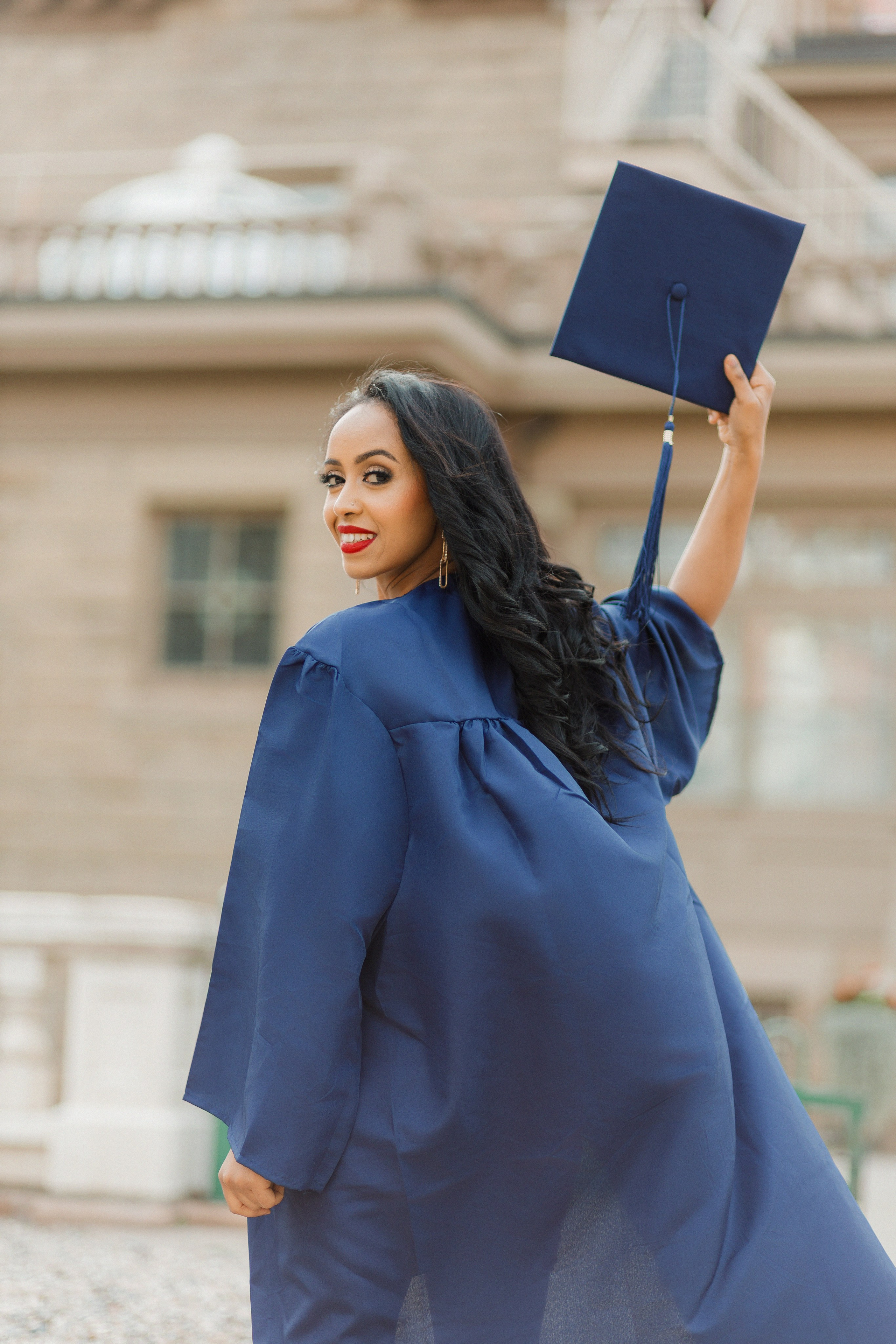 Graduation photos. Home