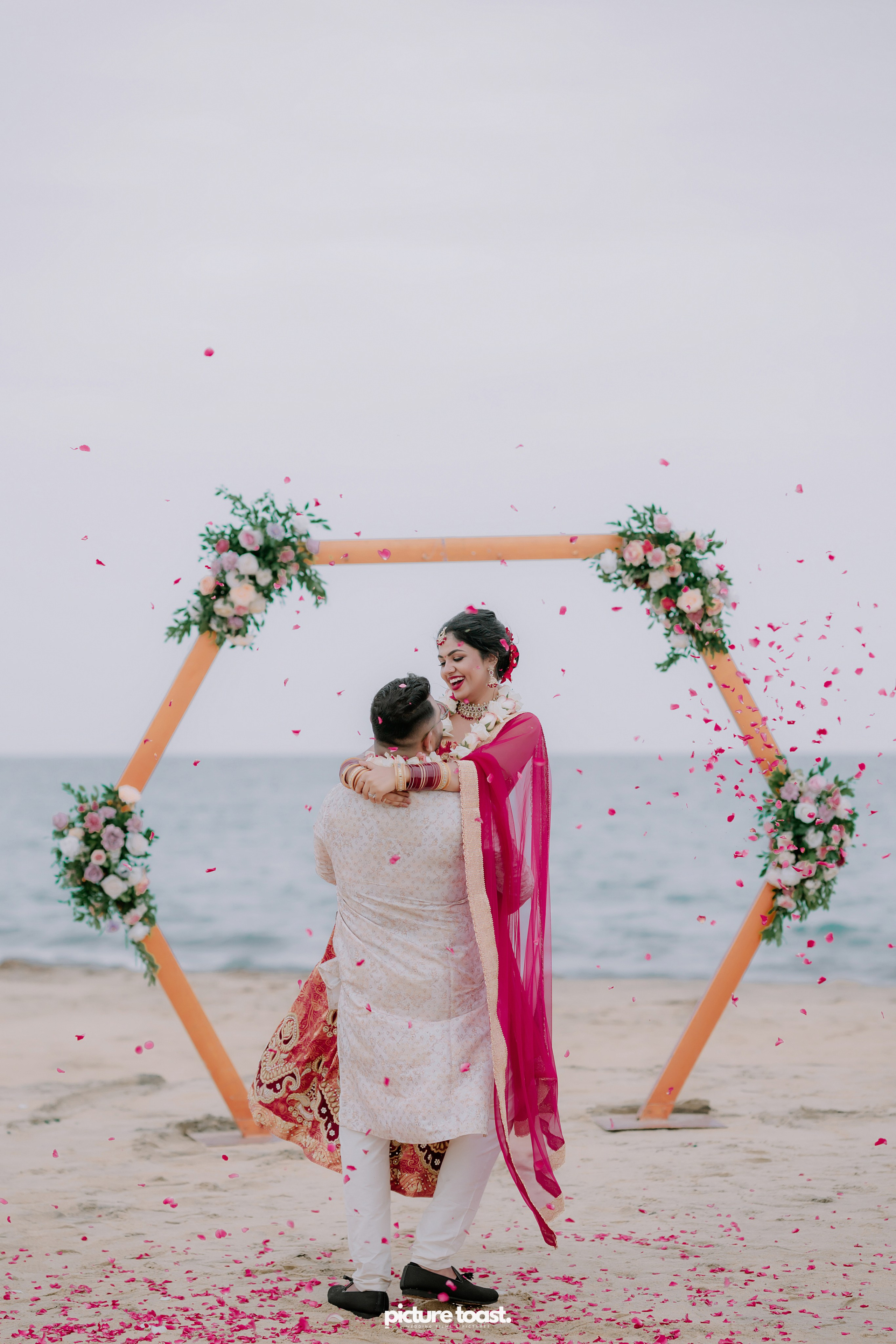 Beach Wedding! Ft. Malavika & Vishnu. Fine art Wedding Photographers in India & Canada
