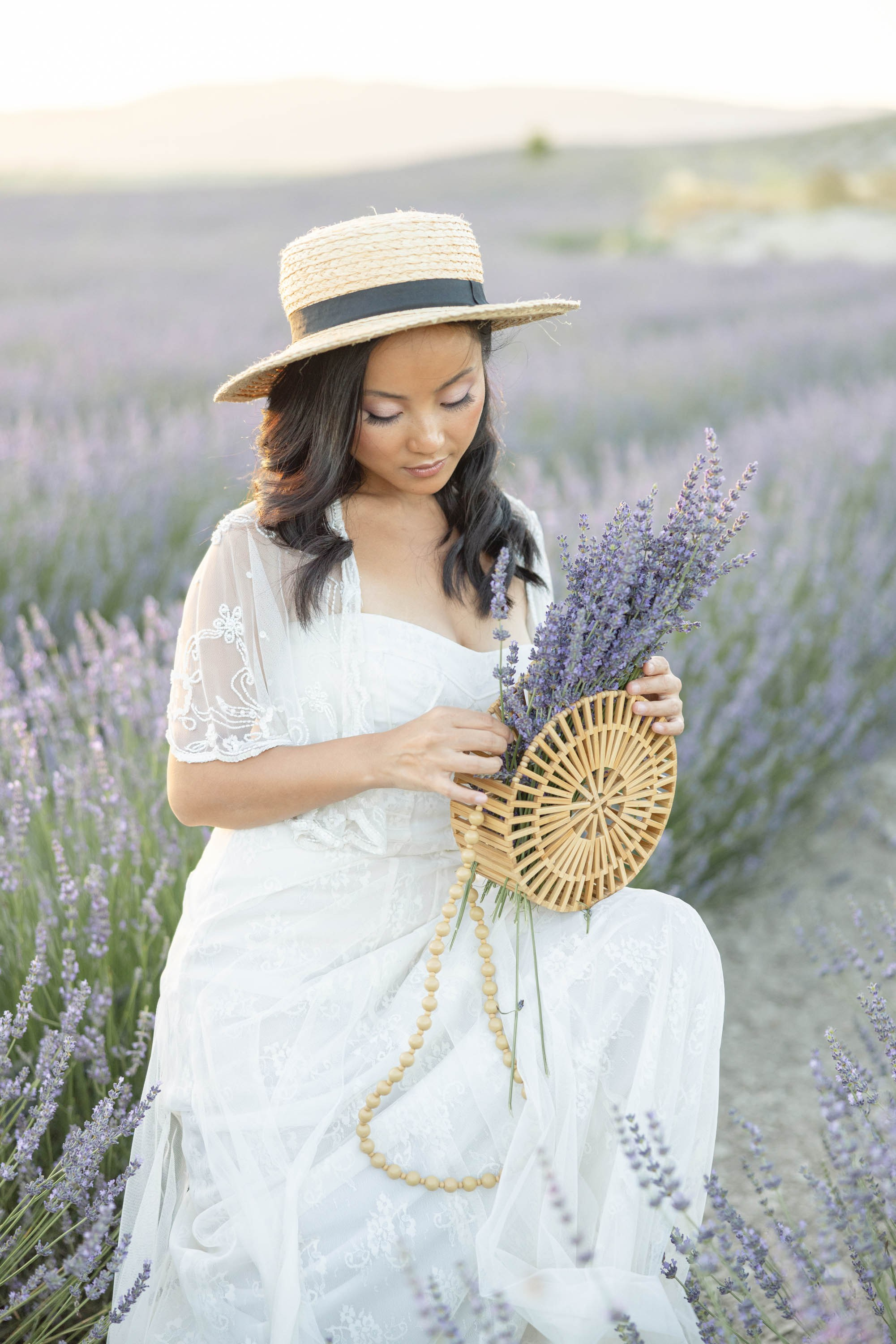 Dreamy Photoshoot in a Lavender Field. Julia Ganch I Fashion Wedding Photography I Cappadocia Turkey