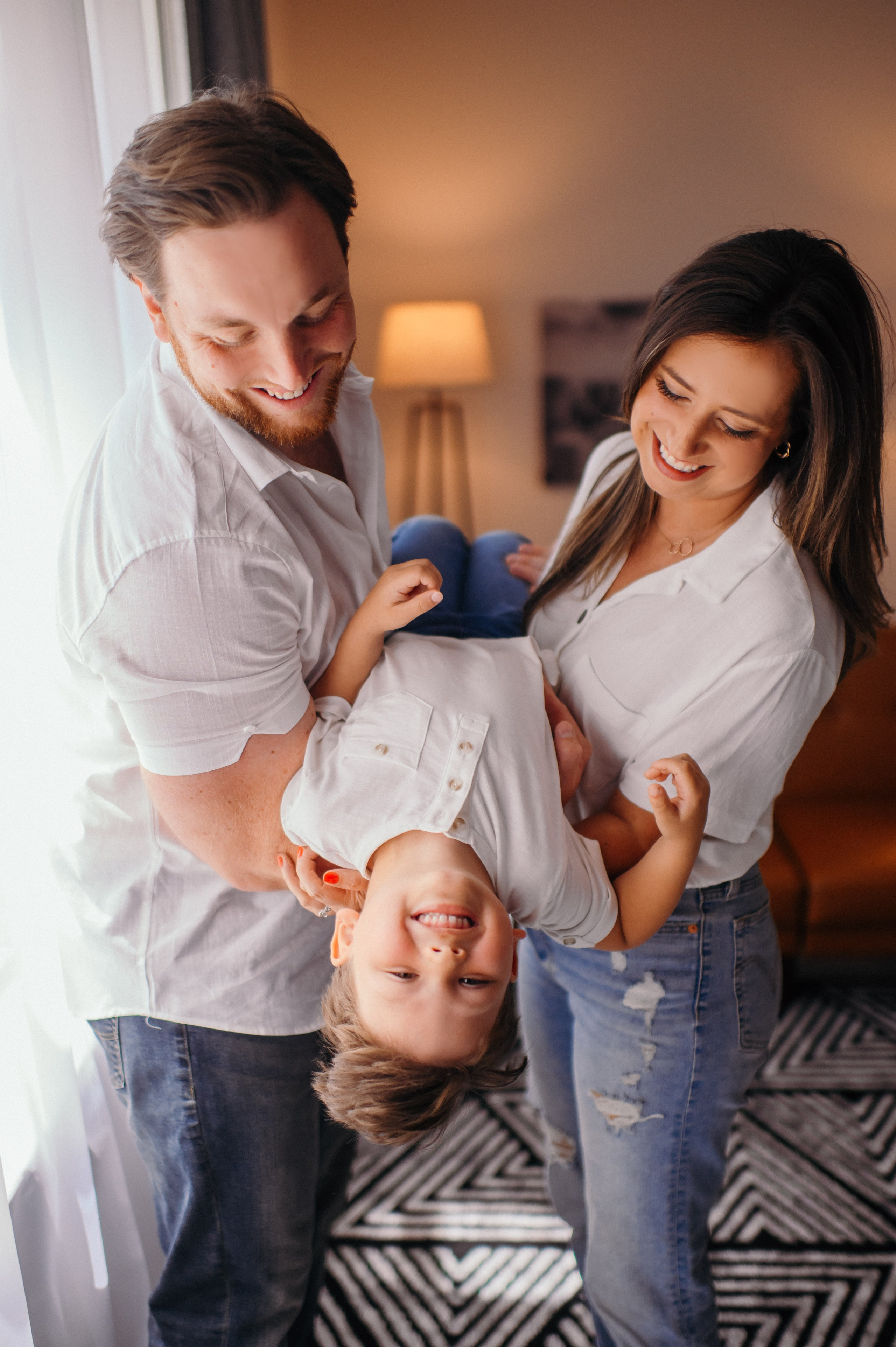 Amanda, Sam and Hayes. Wedding, maternity and family photographer in Charlotte Tasha Minn