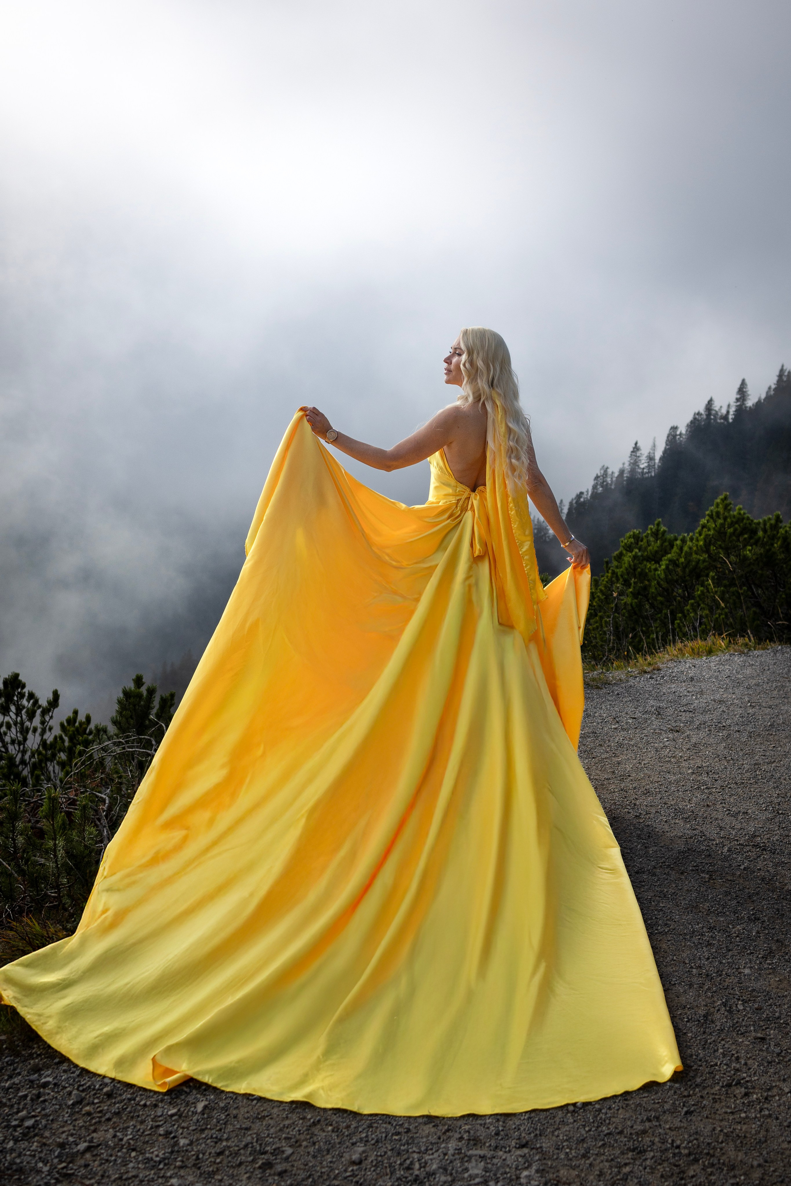 Shooting in the mountains. Photographer in Munich