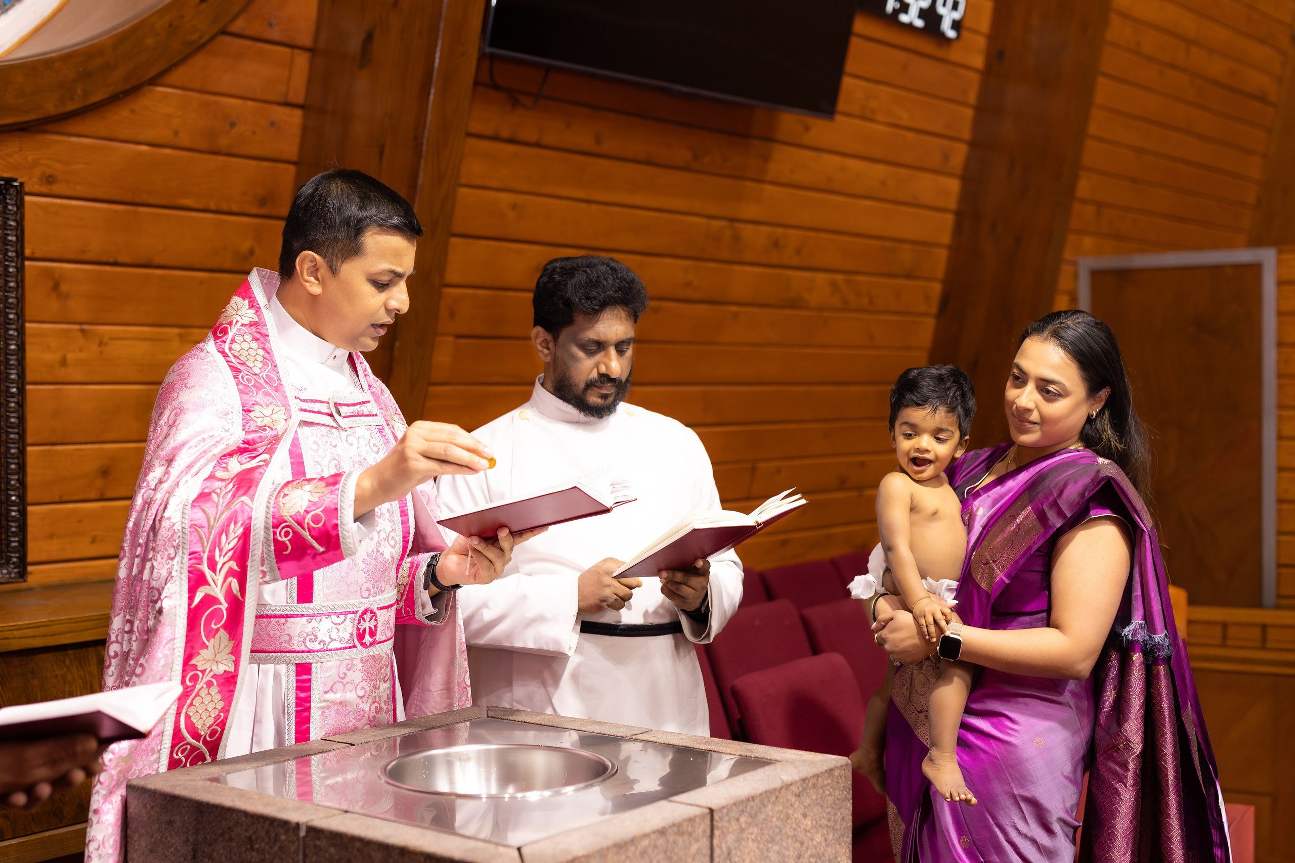 Baptist Church Baptism of a One-Year-Old Boy. Family, lifestyle, and commercial photography in New York and New Jersey