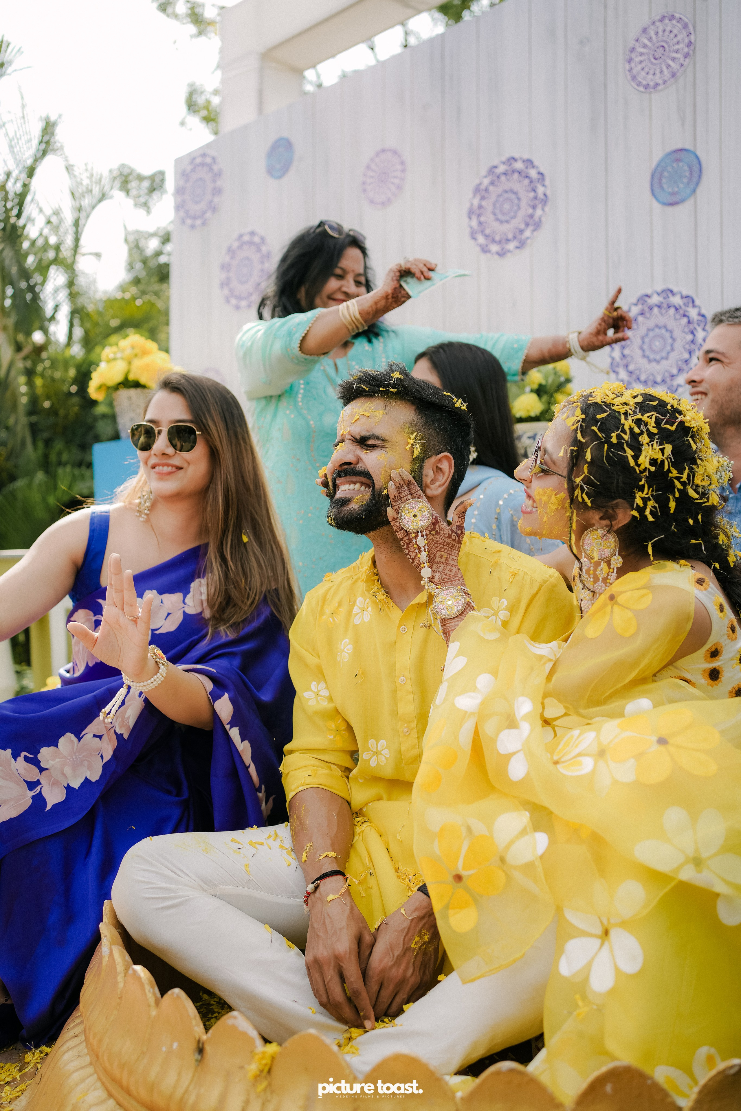 Haldi Hues Ft. Baebie & Goyal. Fine art Wedding Photographers in India & Canada