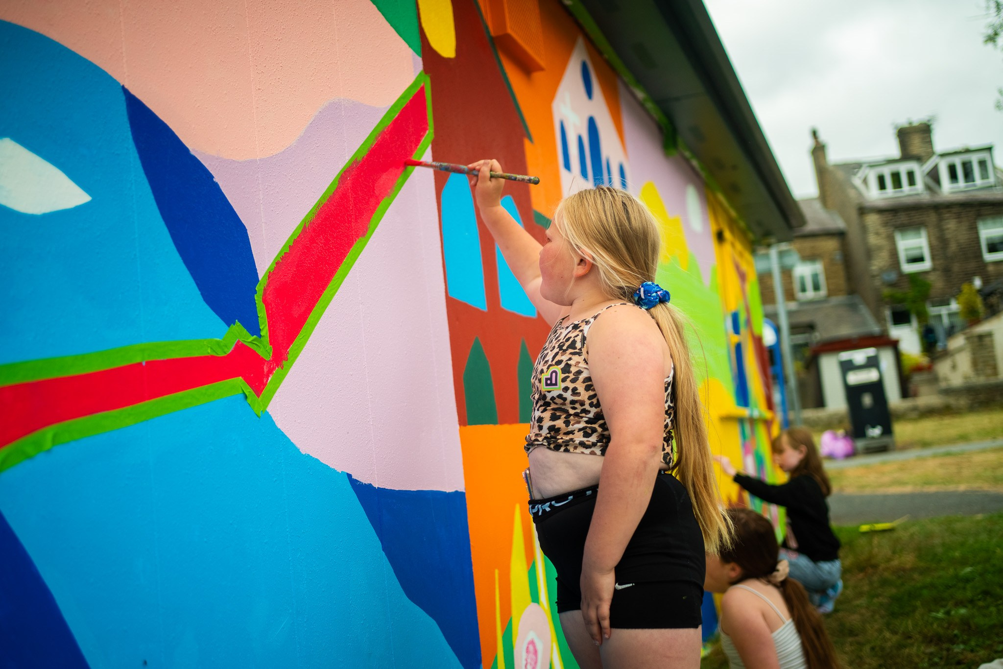 Denholme Community Mural. Professional Portrait & Event Photographer in West Yorkshire, travels across UK
