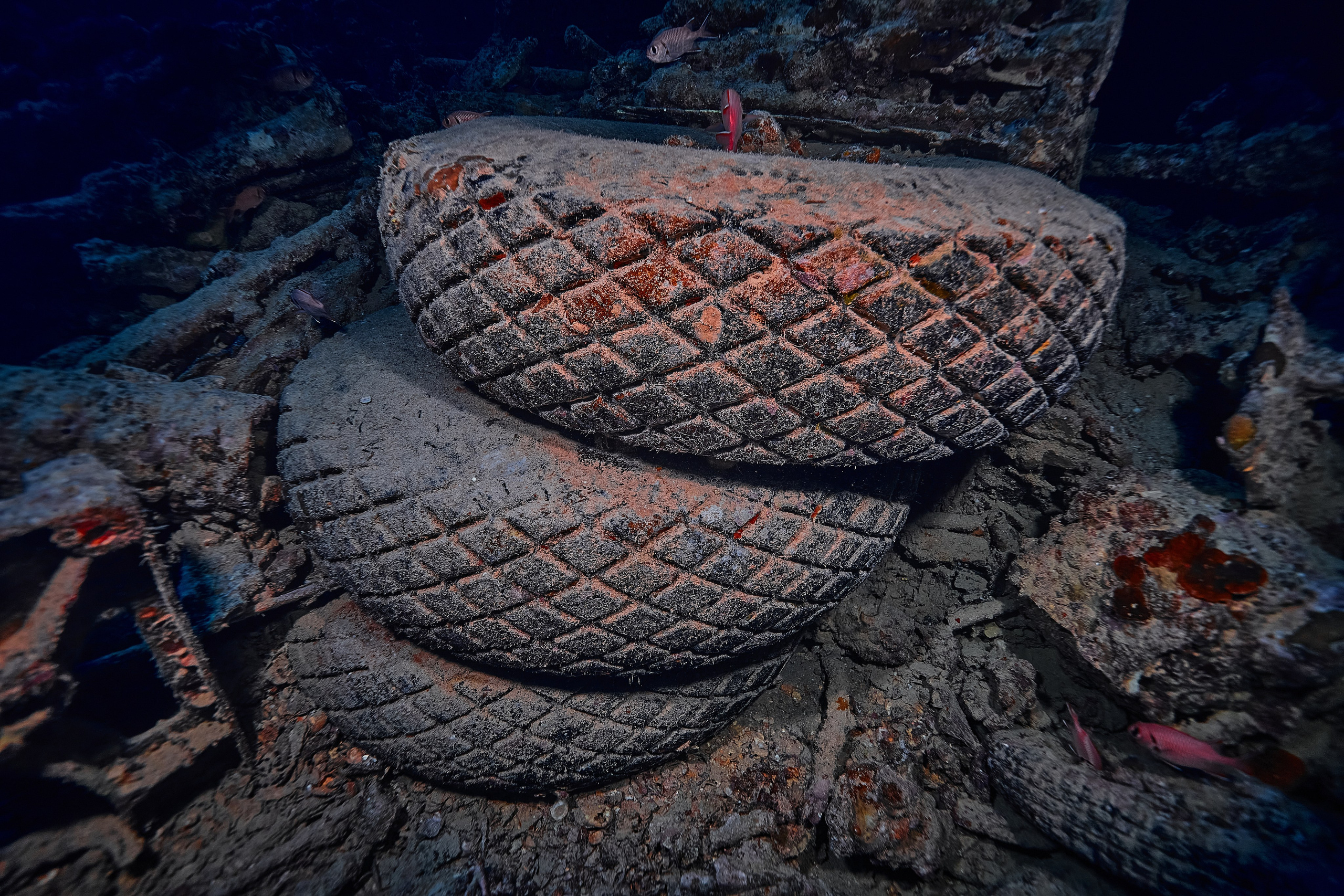 Underwater photographer Andriej Szypilow - photos of the mysterious SS Thistlegorm - sunken ship in the red sea