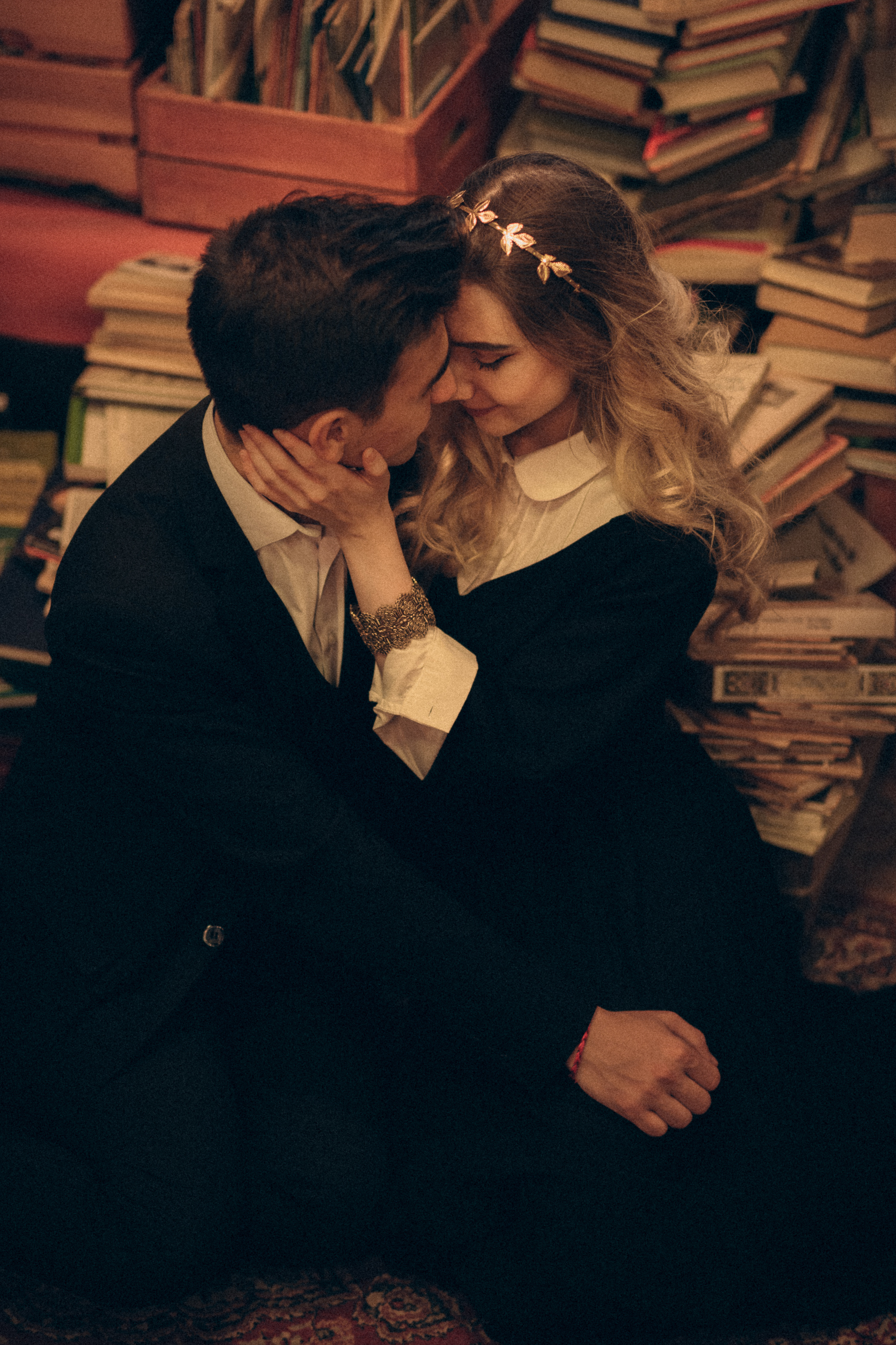 Through the books. Wedding & Family photographer in County Donegal and Dublin, Ireland