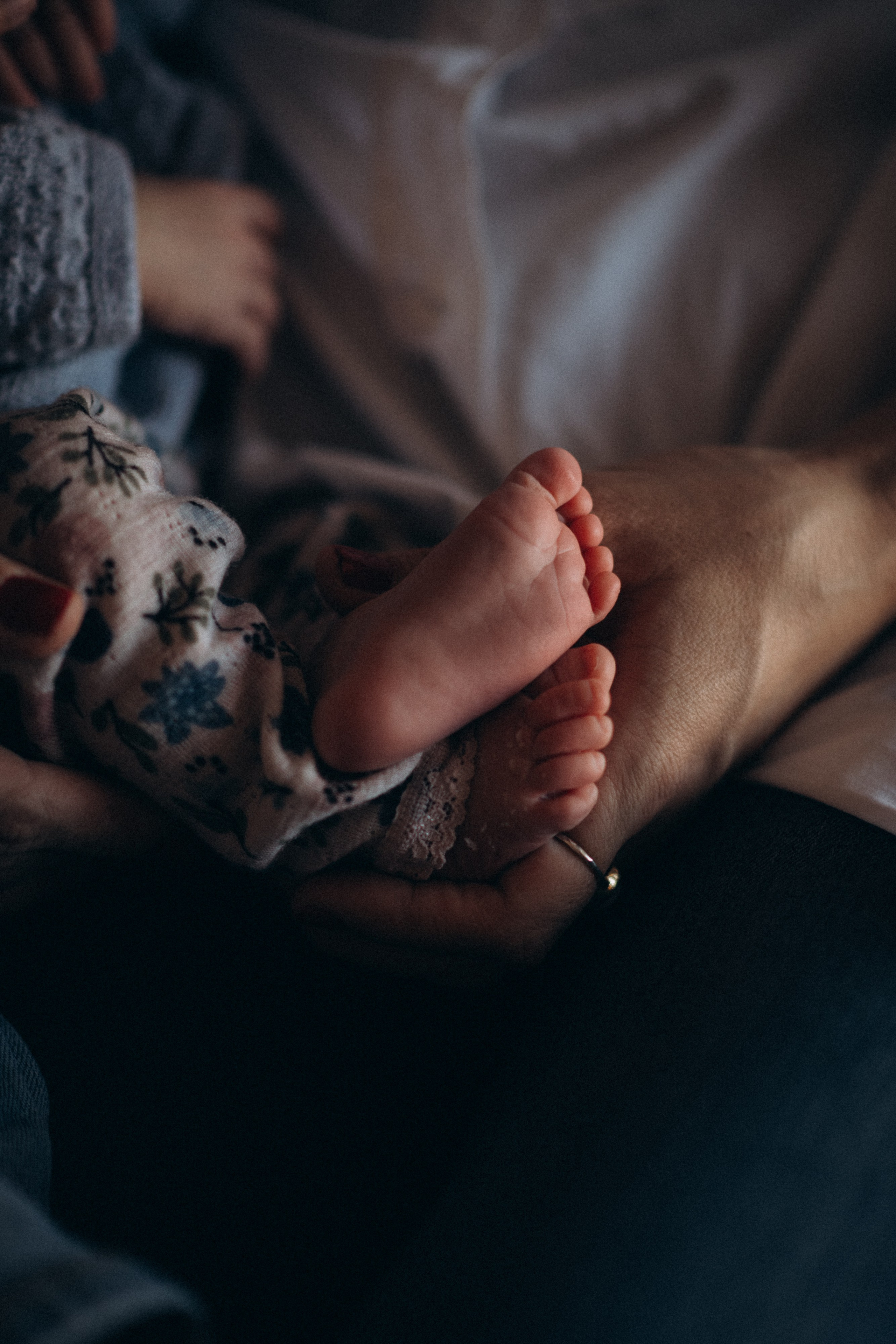 Family portraits with newborn baby at home. Wedding & Family photographer in County Donegal and Dublin, Ireland