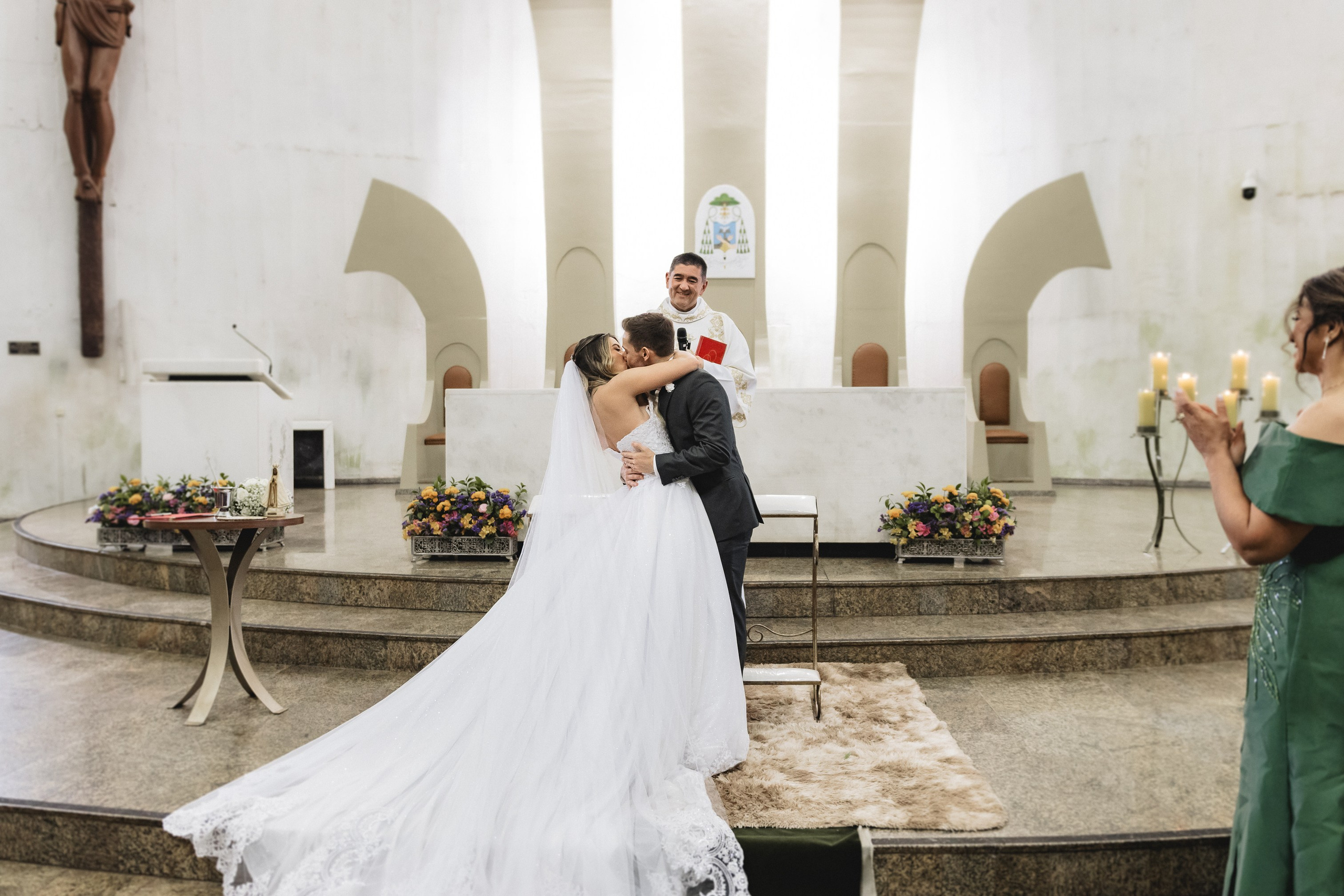 Heloisa e Andre casamento na catedral de maringa. Fotografo de casamento I Claudinei Moura