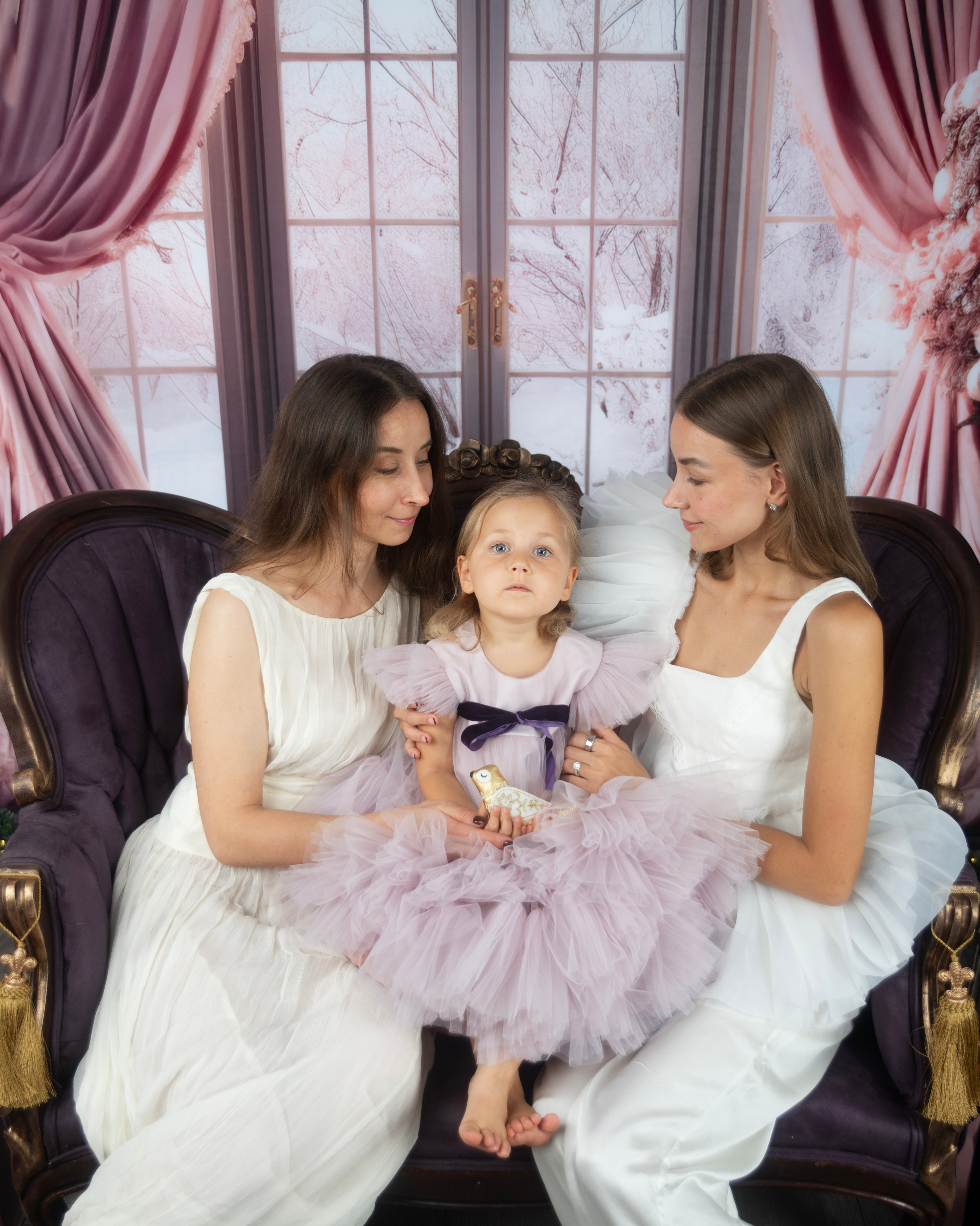 Purple Christmas MINIS. Portrait, kids and family photographer in Wesley Chapel Alina Alice Osipova