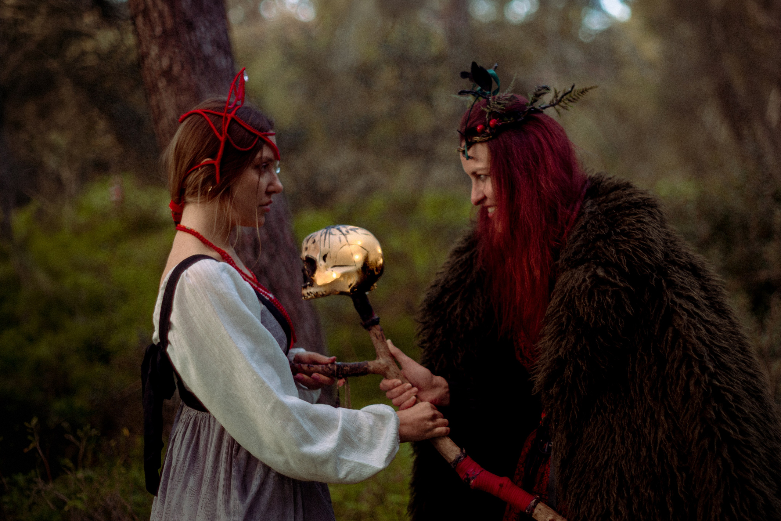 Vasilisa the Beatiful and Baba yaga. Photographer in Greece Kristina