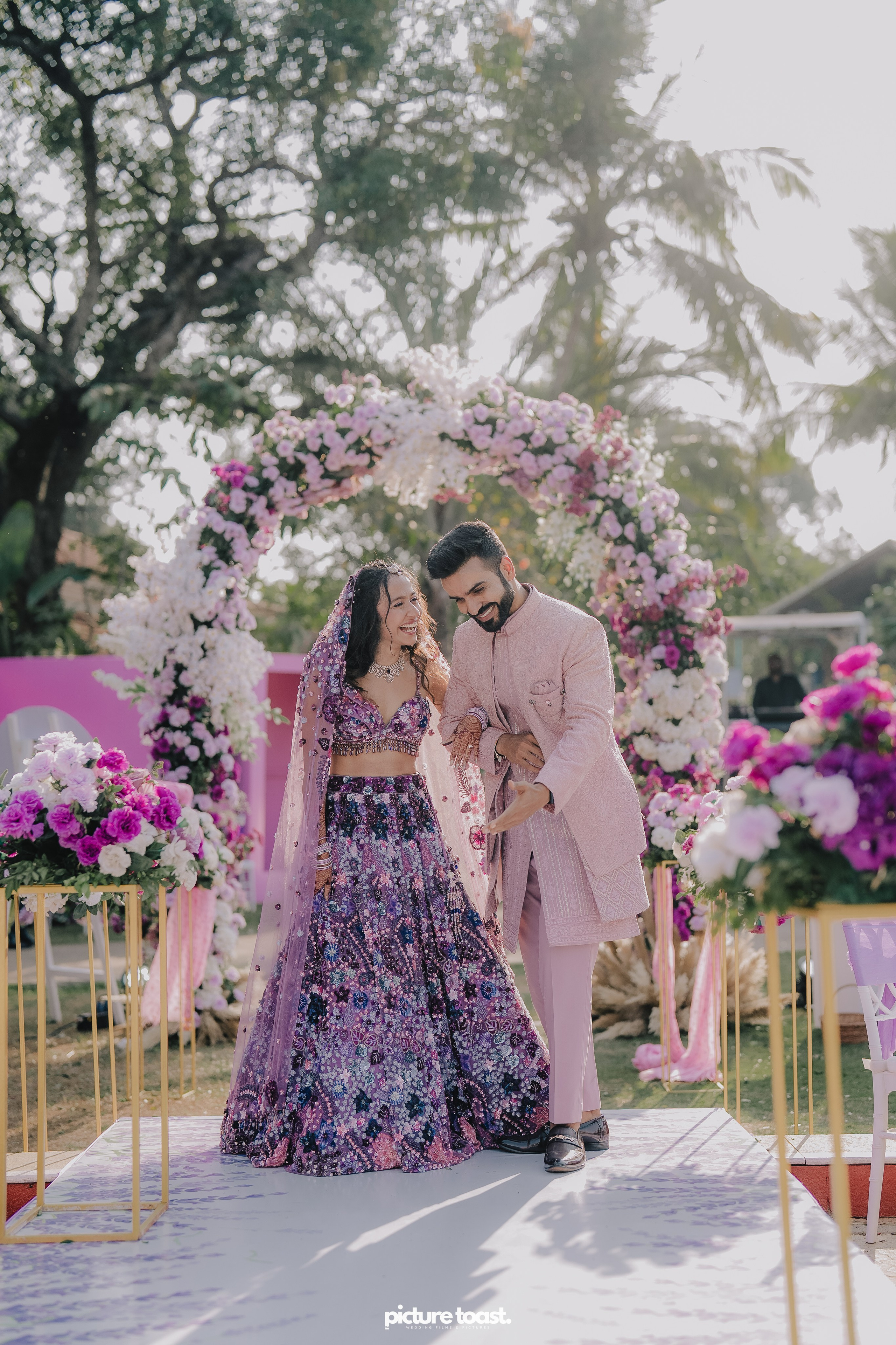 Varamala Ft. Barbie & Aneesh. Fine art Wedding Photographers in India & Canada