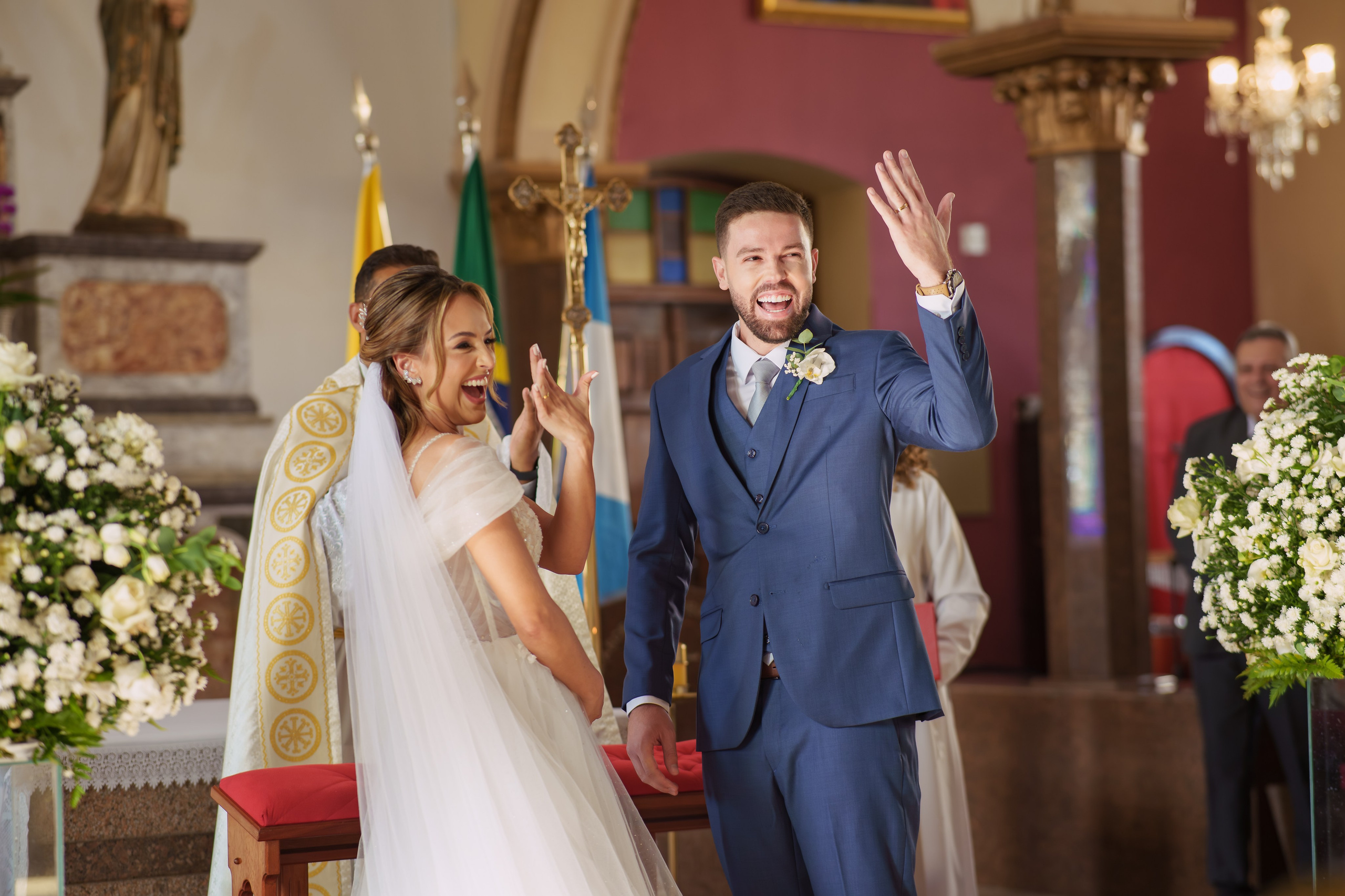 História de Aline & Gabriel. O Casal Dos Noivos