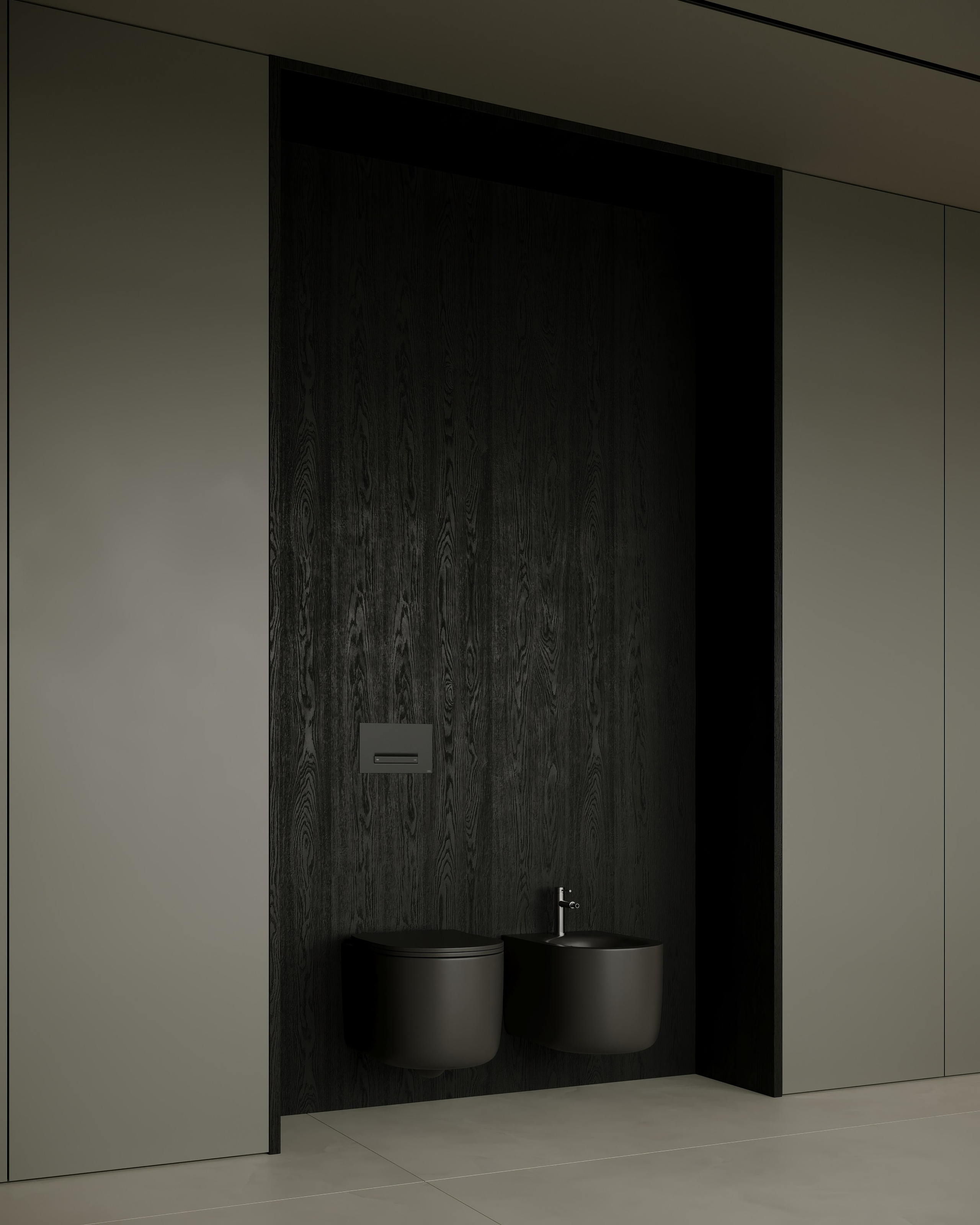 AS [Dark bathroom]. Anastasia Sorochin| 3d Visualization