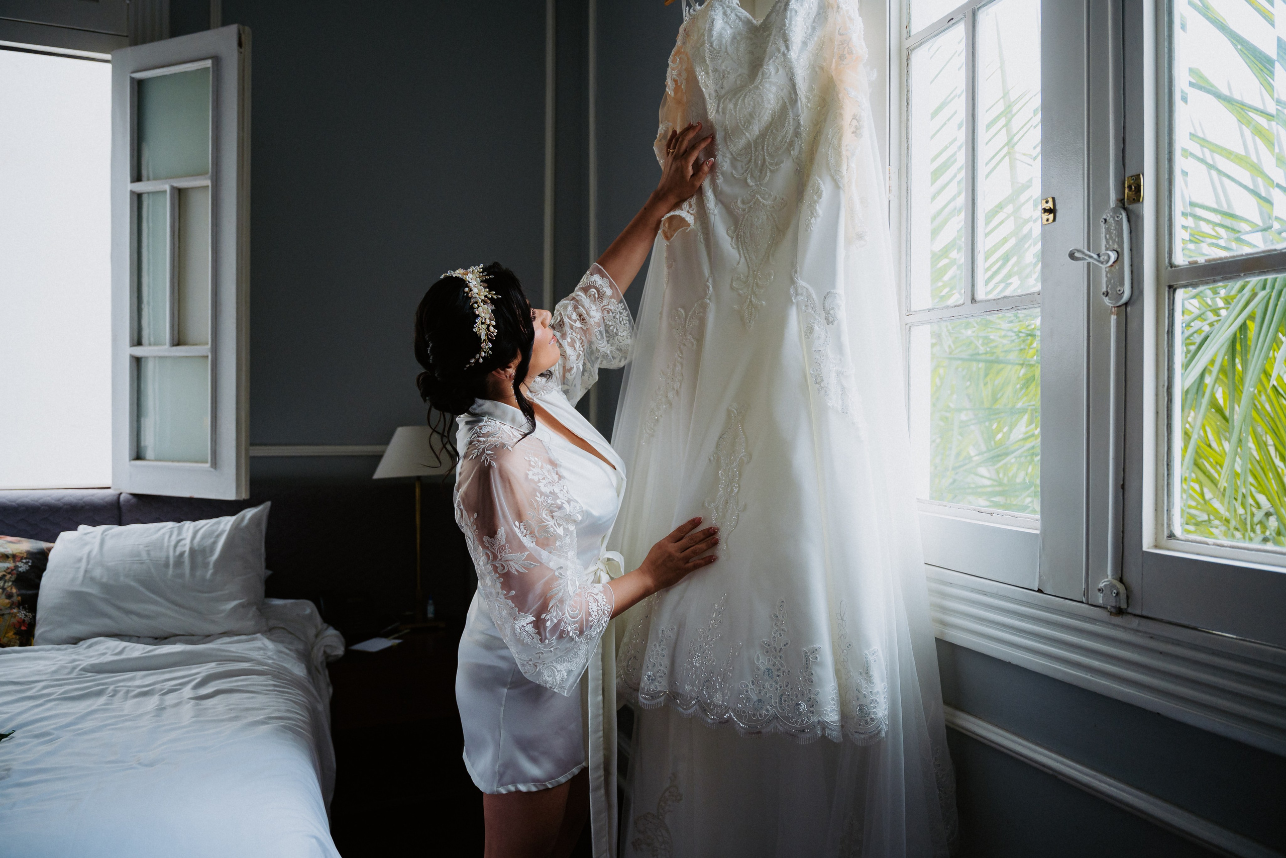 Perspectiva de la novia. Fotógrafo de Bodas en Lima | Ronhy Altamirano. Fotografía narrativa y cinematográfica para bodas, quinceañeras y eventos exclusivos