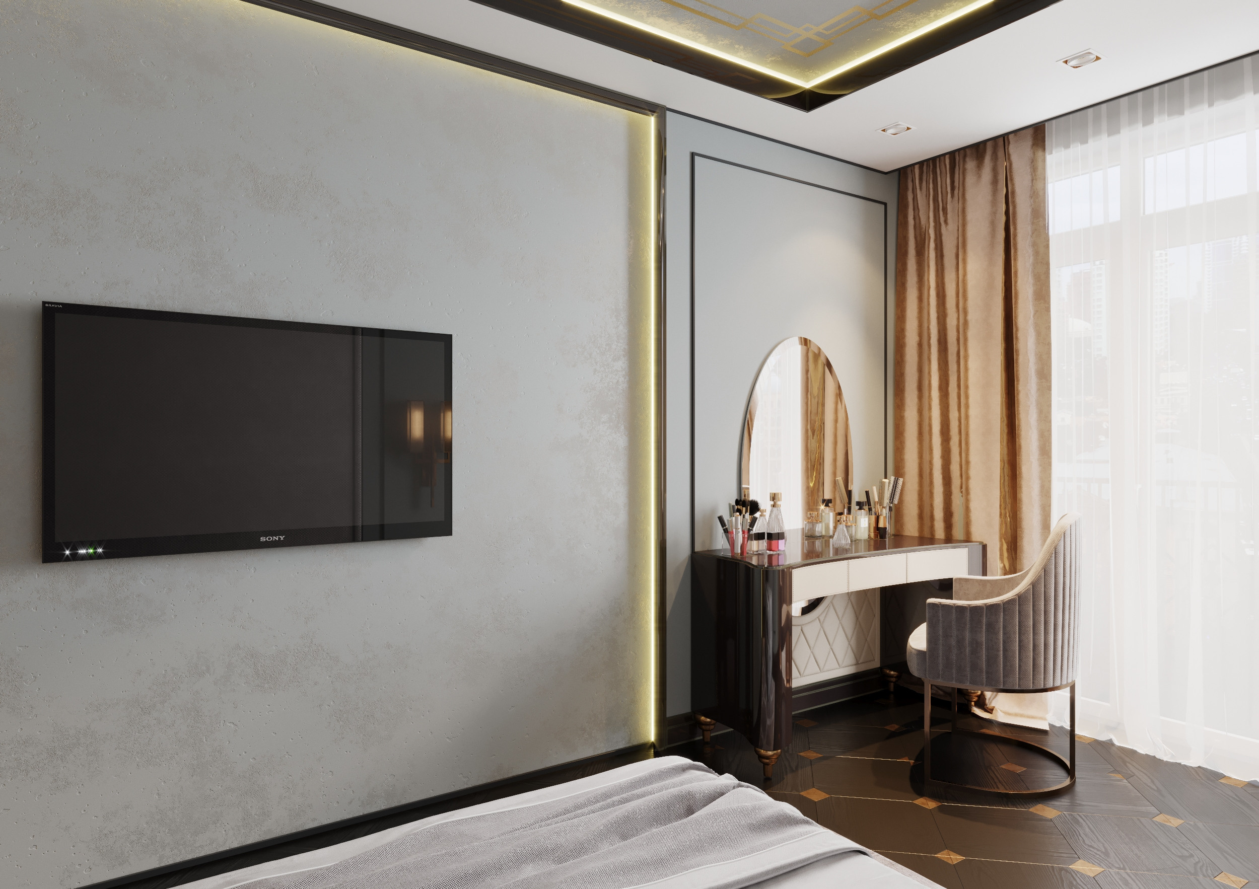 Дизайн — проект апартаментов  245 м². Разработка и техническое сопровождение архитектурных и дизайн-проектов