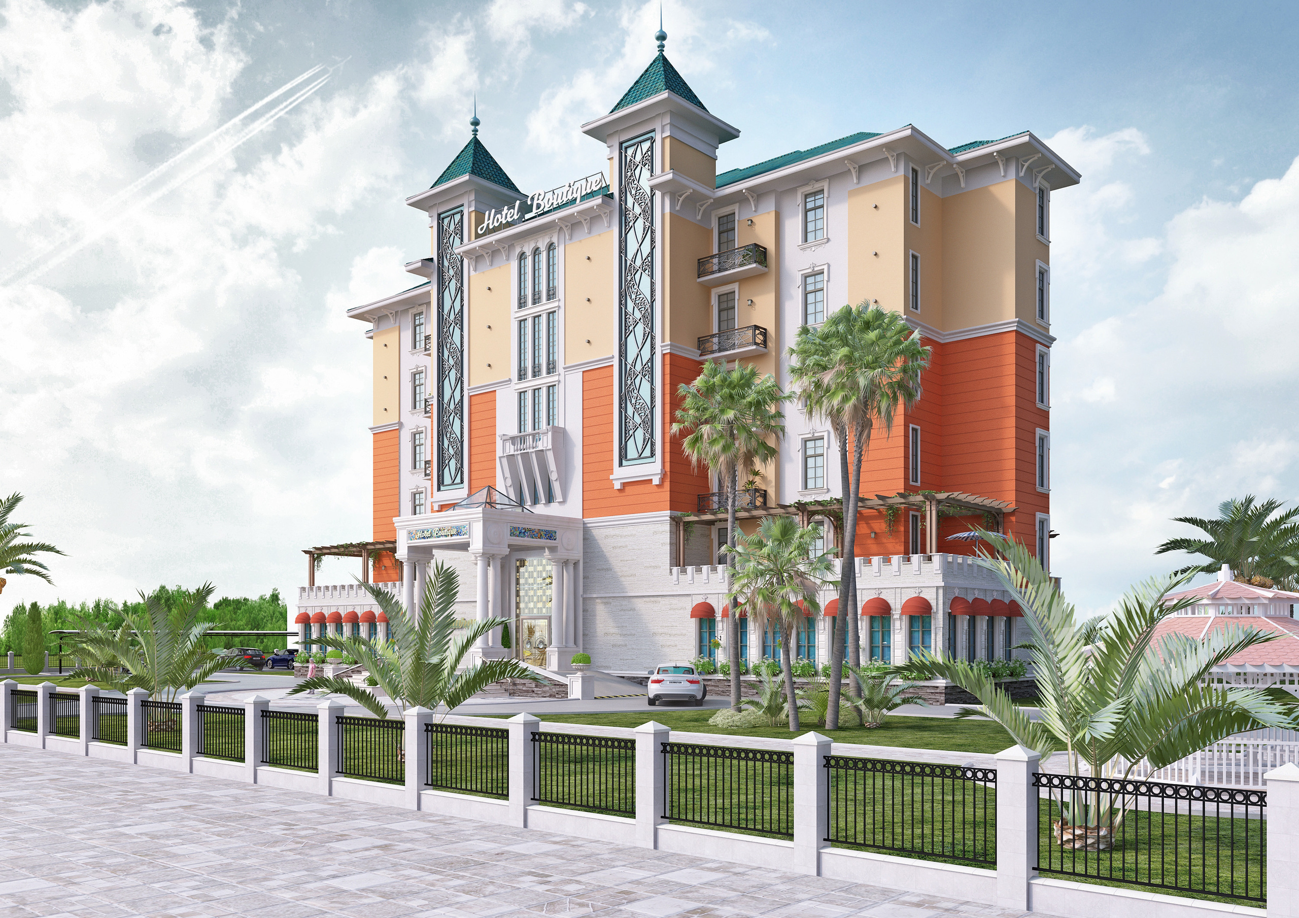 Эскизный проект гостинично-туристического комплекса. Разработка и техническое сопровождение архитектурных и дизайн-проектов