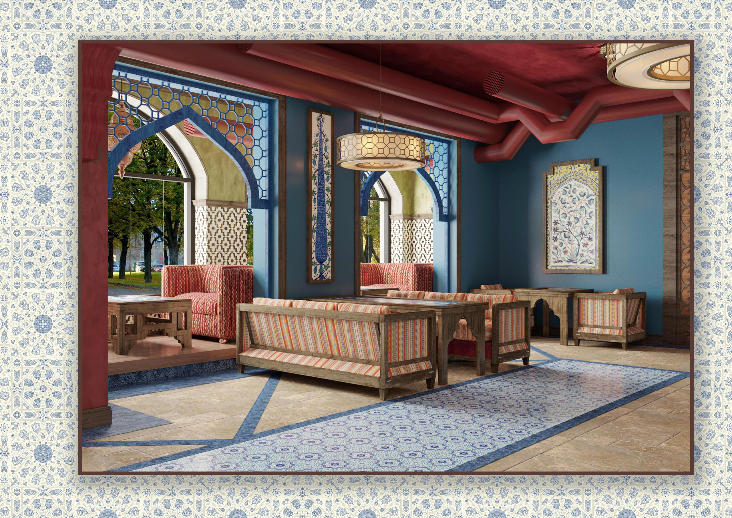 Дизайн — проект чайного дома «MUSKAT». Разработка и техническое сопровождение архитектурных и дизайн-проектов