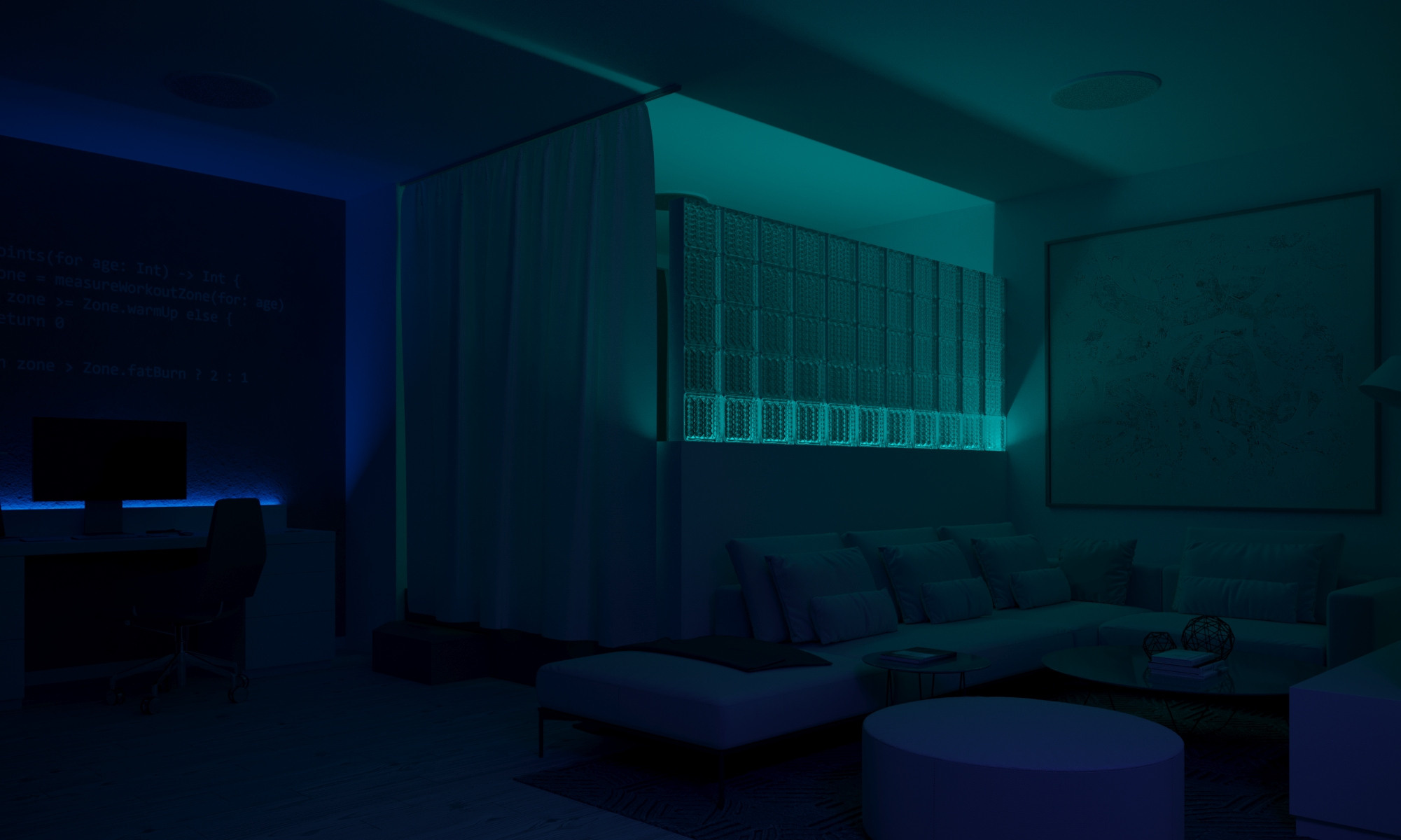 Дизайн — проект квартиры 68 м². Разработка и техническое сопровождение архитектурных и дизайн-проектов