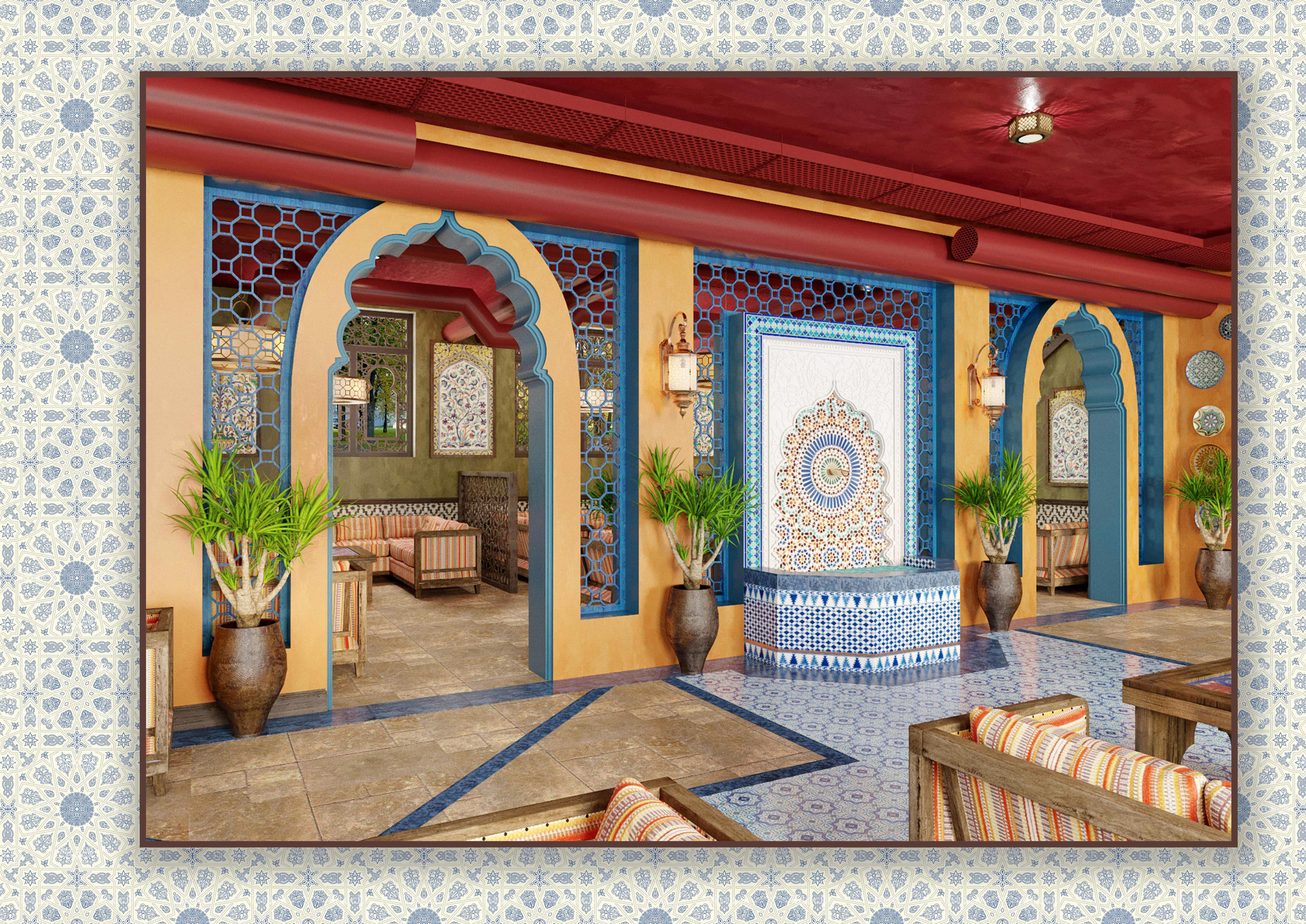 Дизайн — проект чайного дома «MUSKAT». Разработка и техническое сопровождение архитектурных и дизайн-проектов