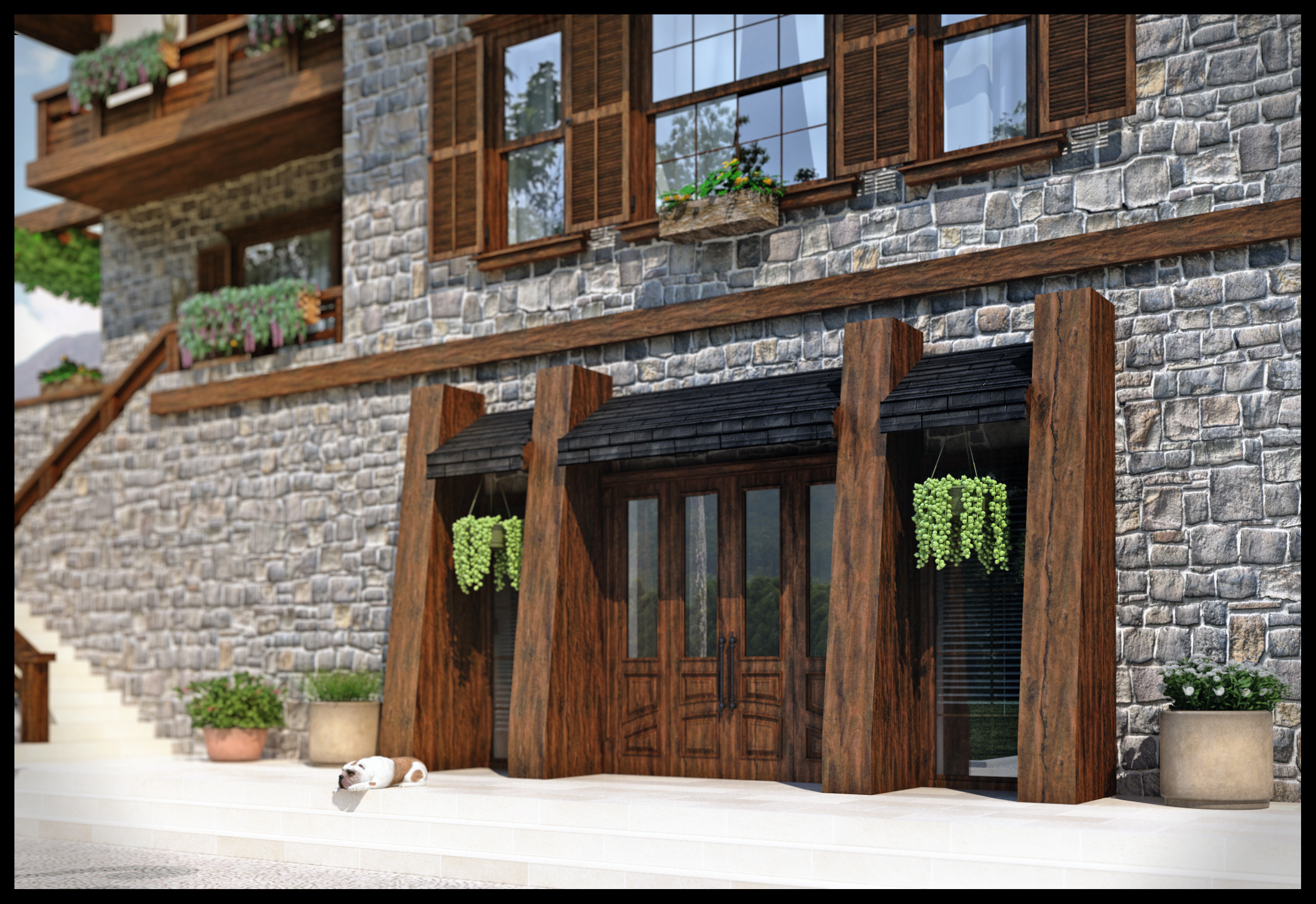 Проект курортно-гостевого комплекса в городе Гусар. Разработка и техническое сопровождение архитектурных и дизайн-проектов