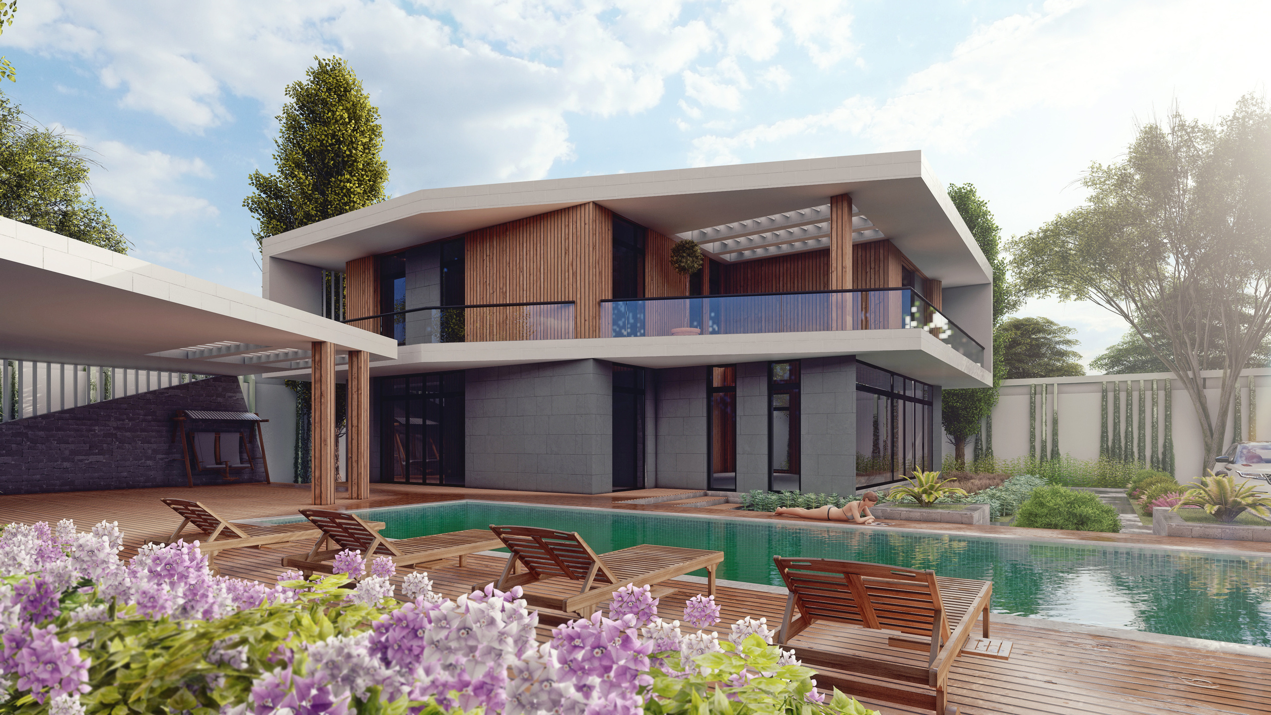 Проект частного дома в посёлке Шувялан. Разработка и техническое сопровождение архитектурных и дизайн-проектов